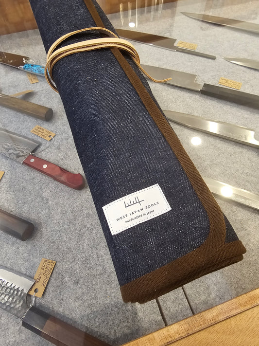 West Japan Tools Knife Rolls 6 pockets 640mmx510mm-Denim