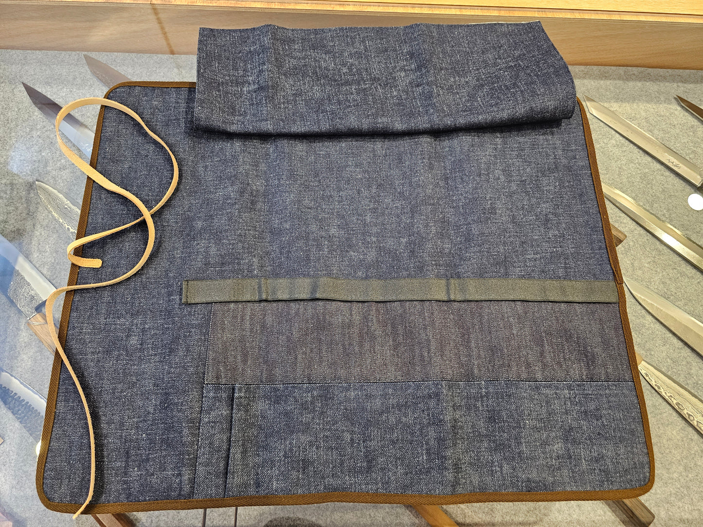 West Japan Tools Knife Rolls 6 pockets 640mmx510mm-Denim
