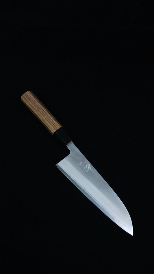Yoshikane White2 Nashiji Santoku 170mm