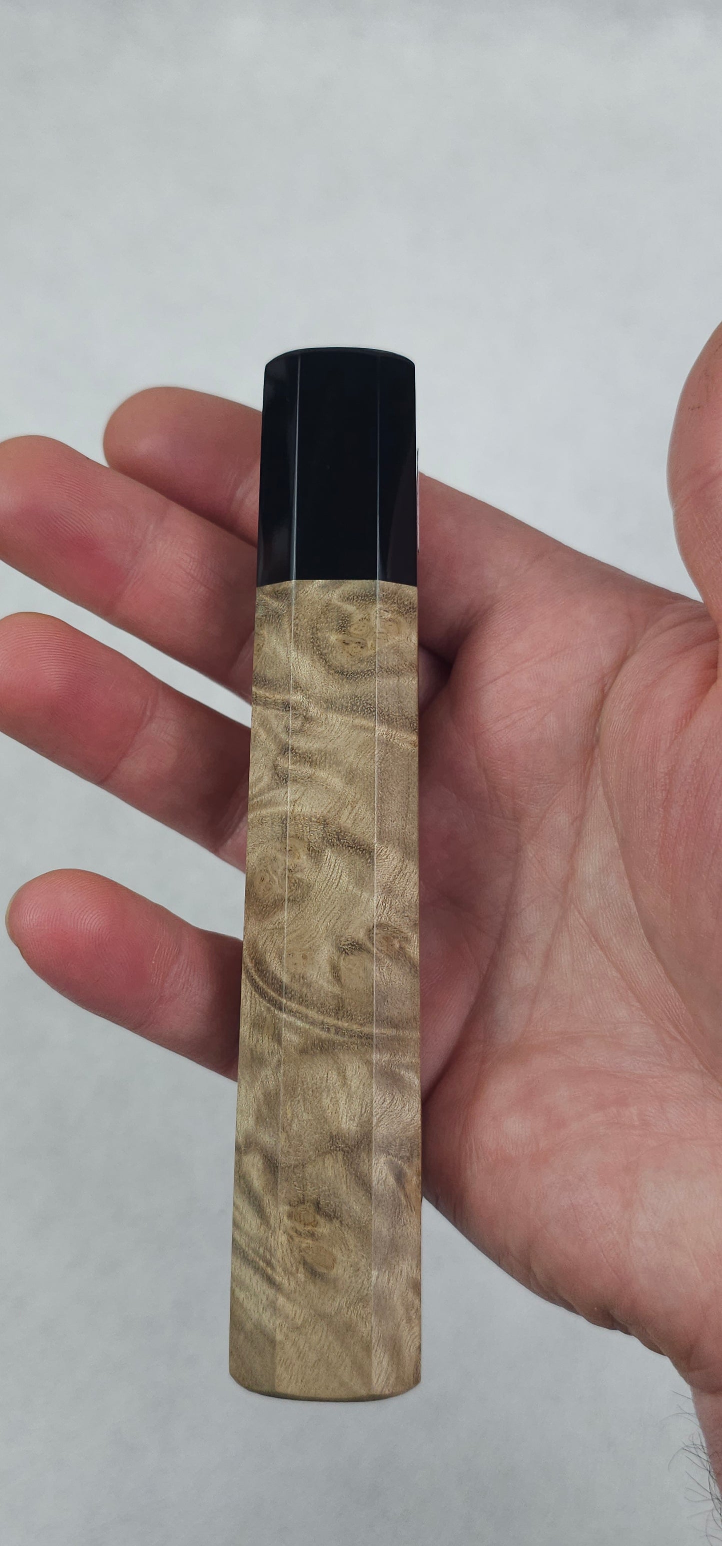 Golden Camphor with Dark Buffalo Horn Ferrule (Addon)