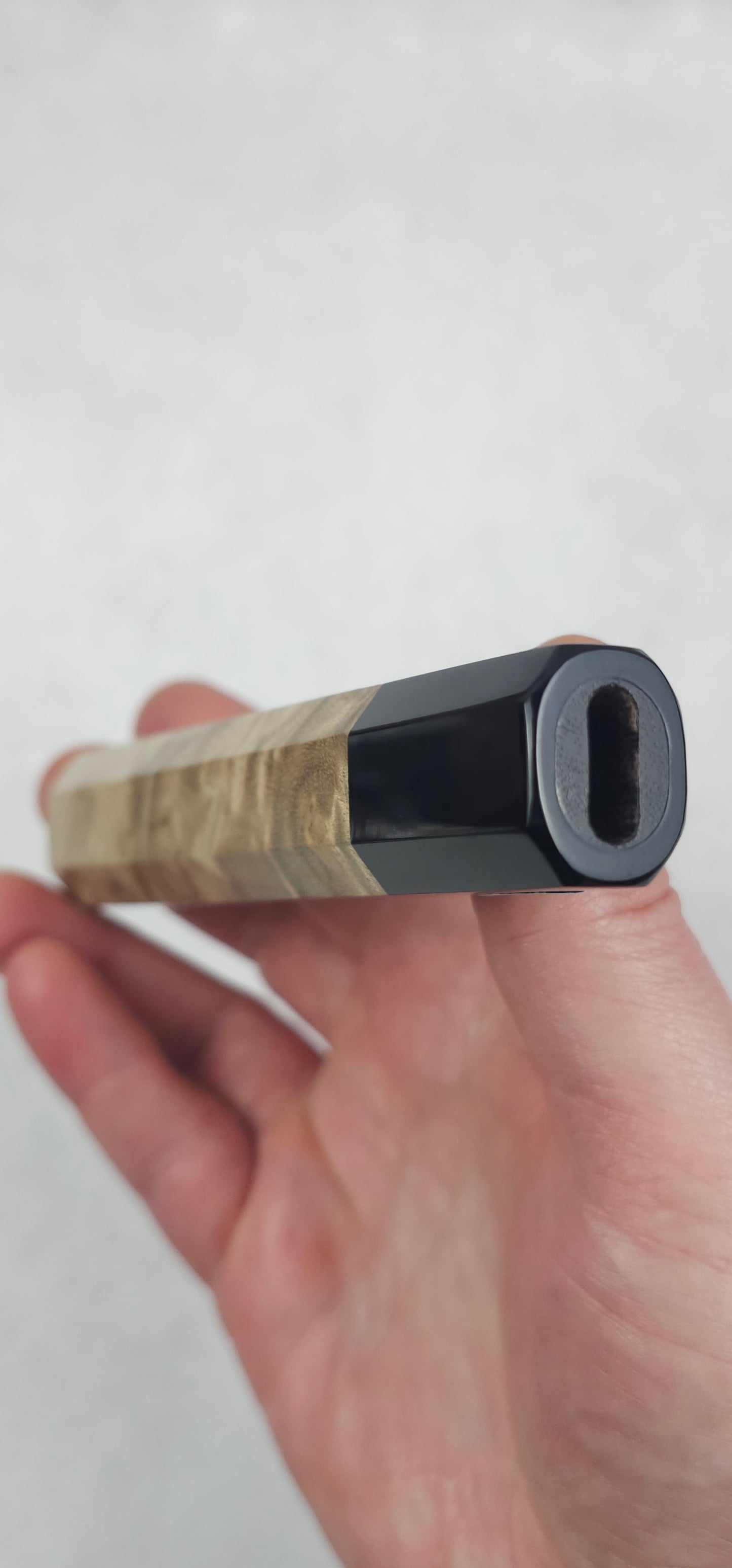 Golden Camphor with Dark Buffalo Horn Ferrule (Addon)