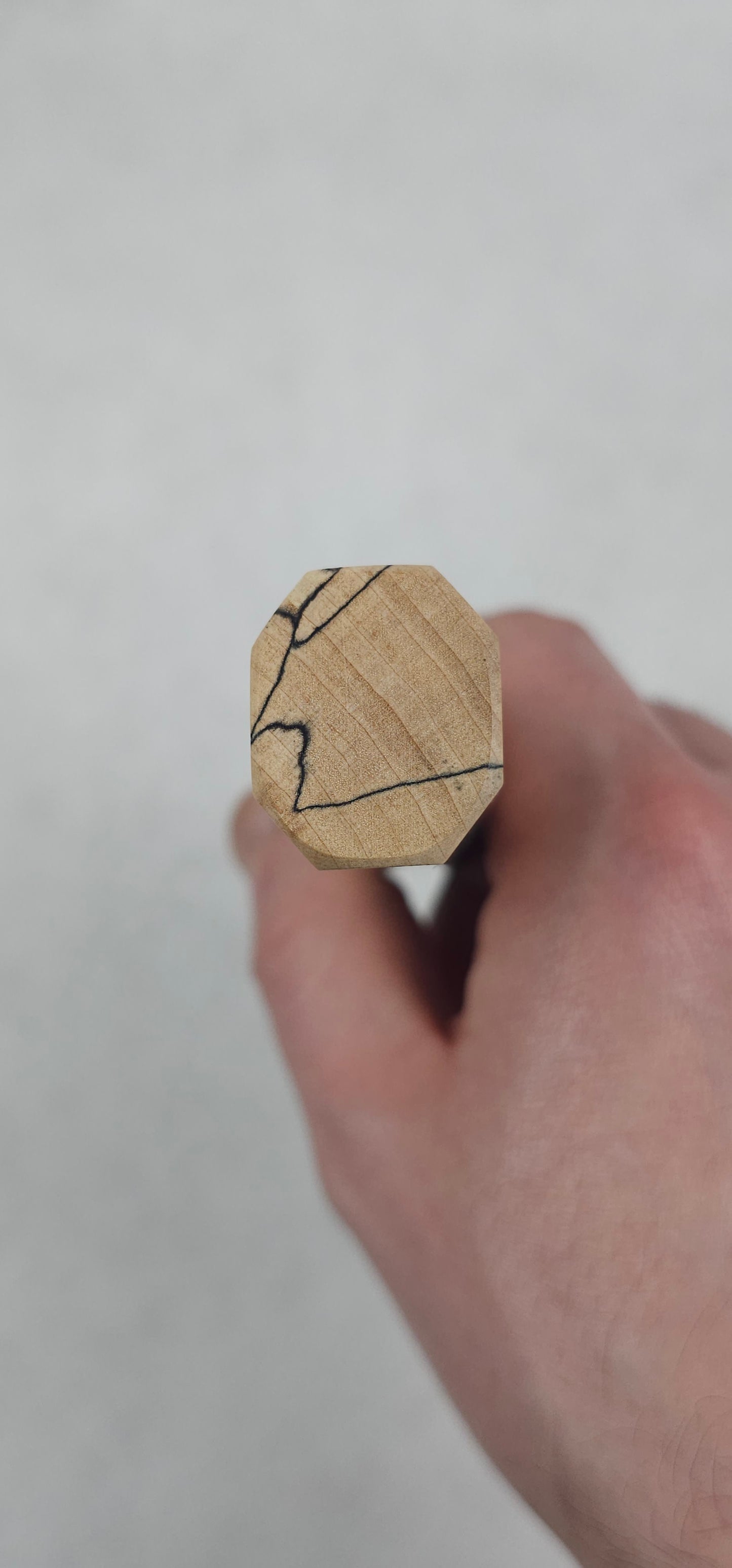 Spalted Maplewood with Dark Buffalo Horn Ferrule (Addon)
