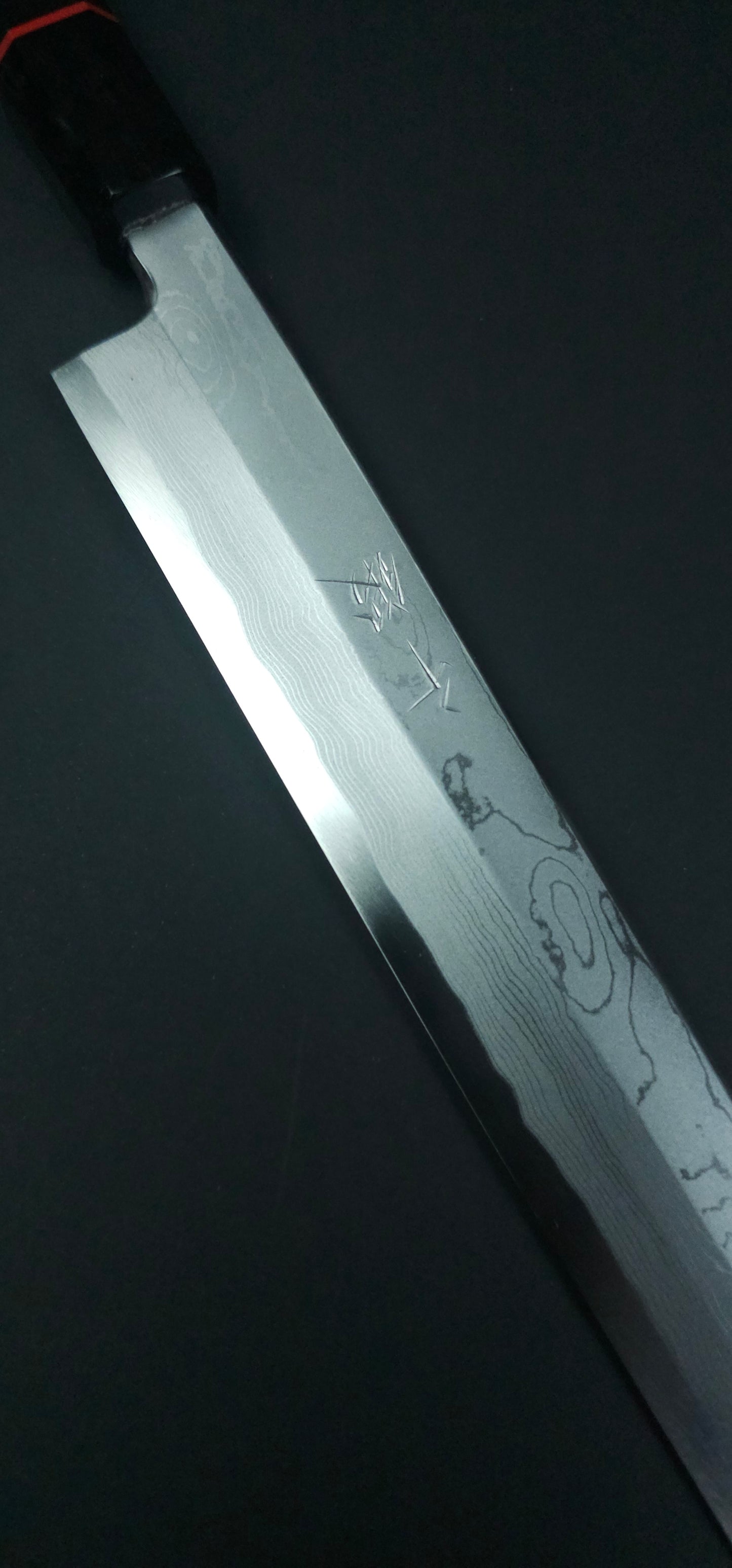 Yoshikazu Tanaka Blue1 Damascus Yanagiba 300mm