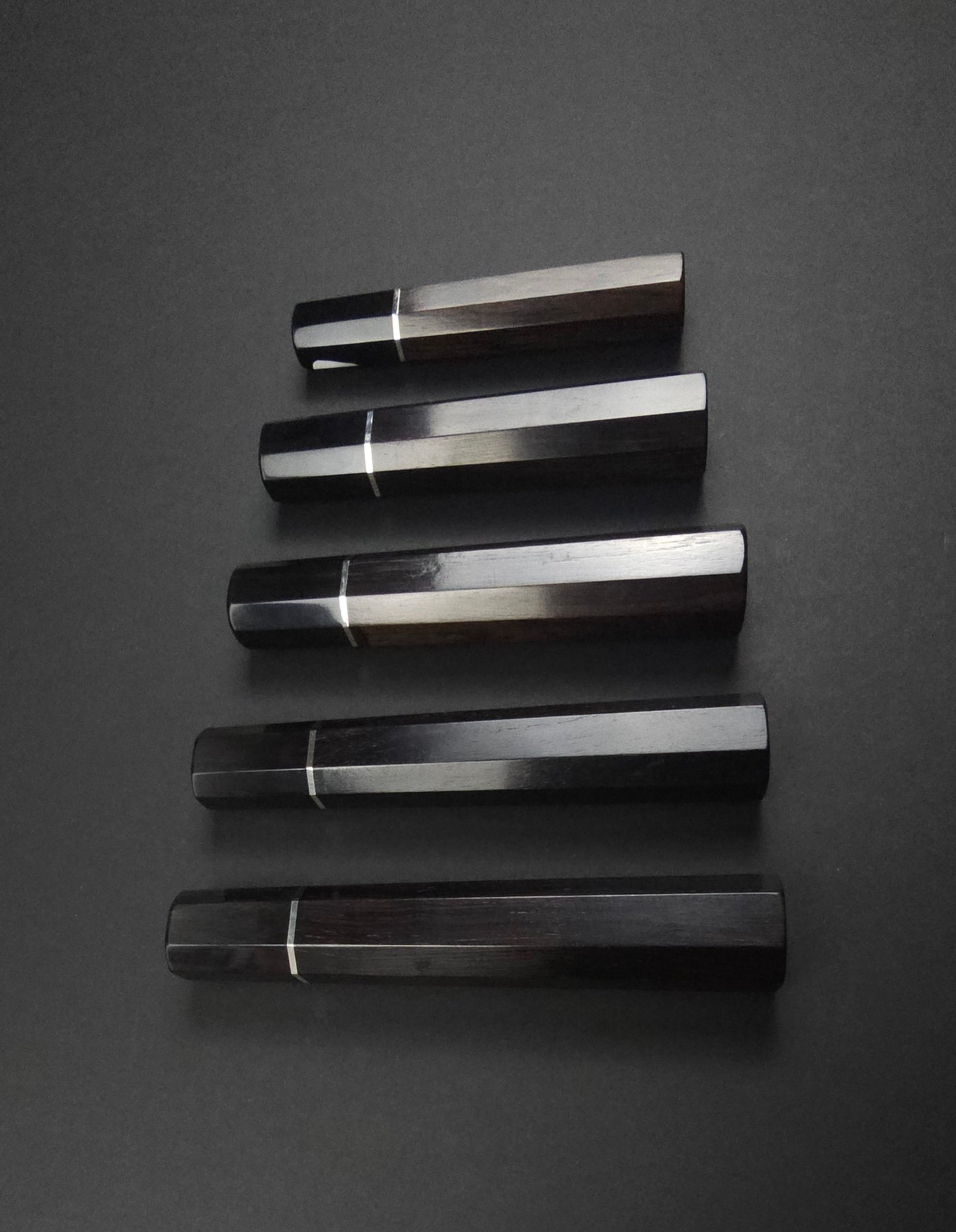 Black Ebony With Dark Buffalo Horn Ferrule - Thin Metal Spacer (Addon)