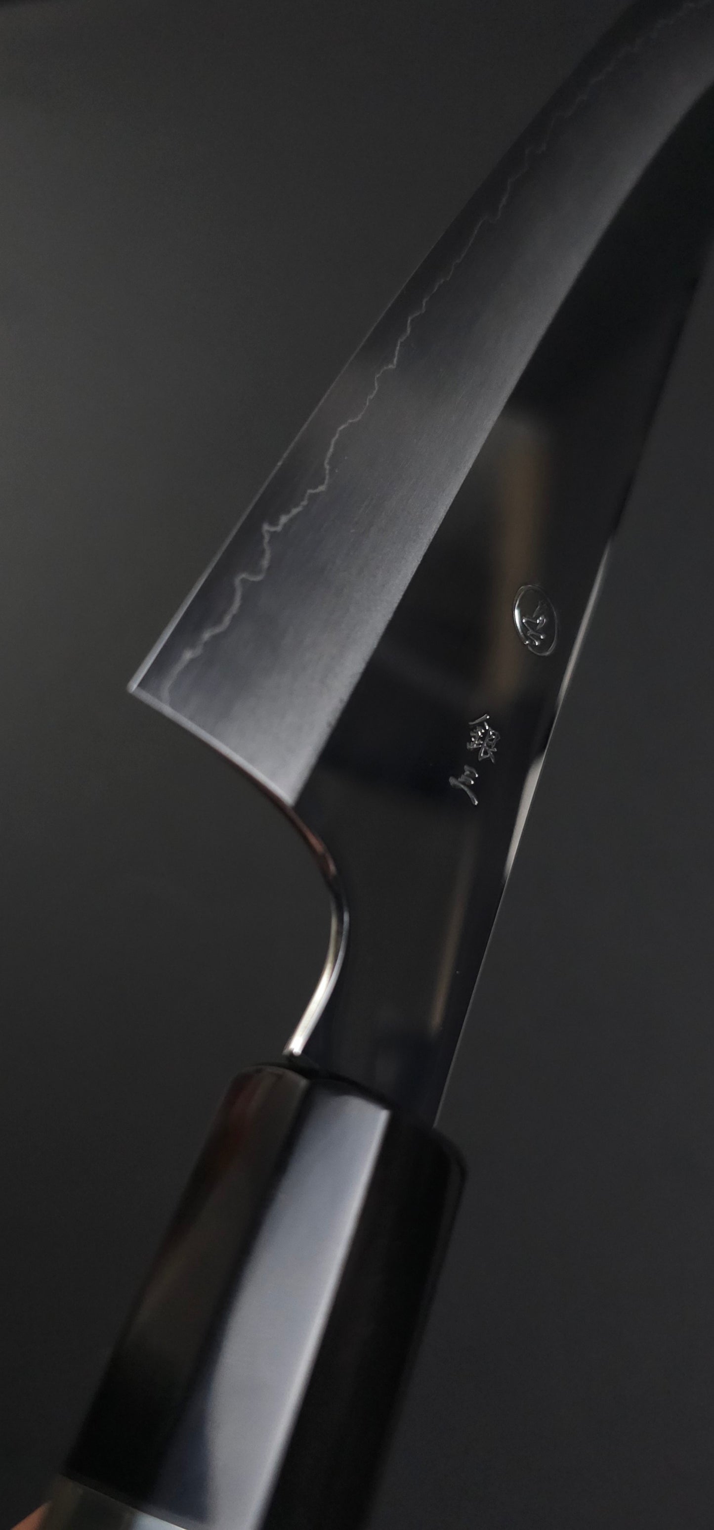 Tadokoro Hamono Ginsan(Silver3) Kiritsuke Gyuto 210mm-Mirror Polished with Minesori