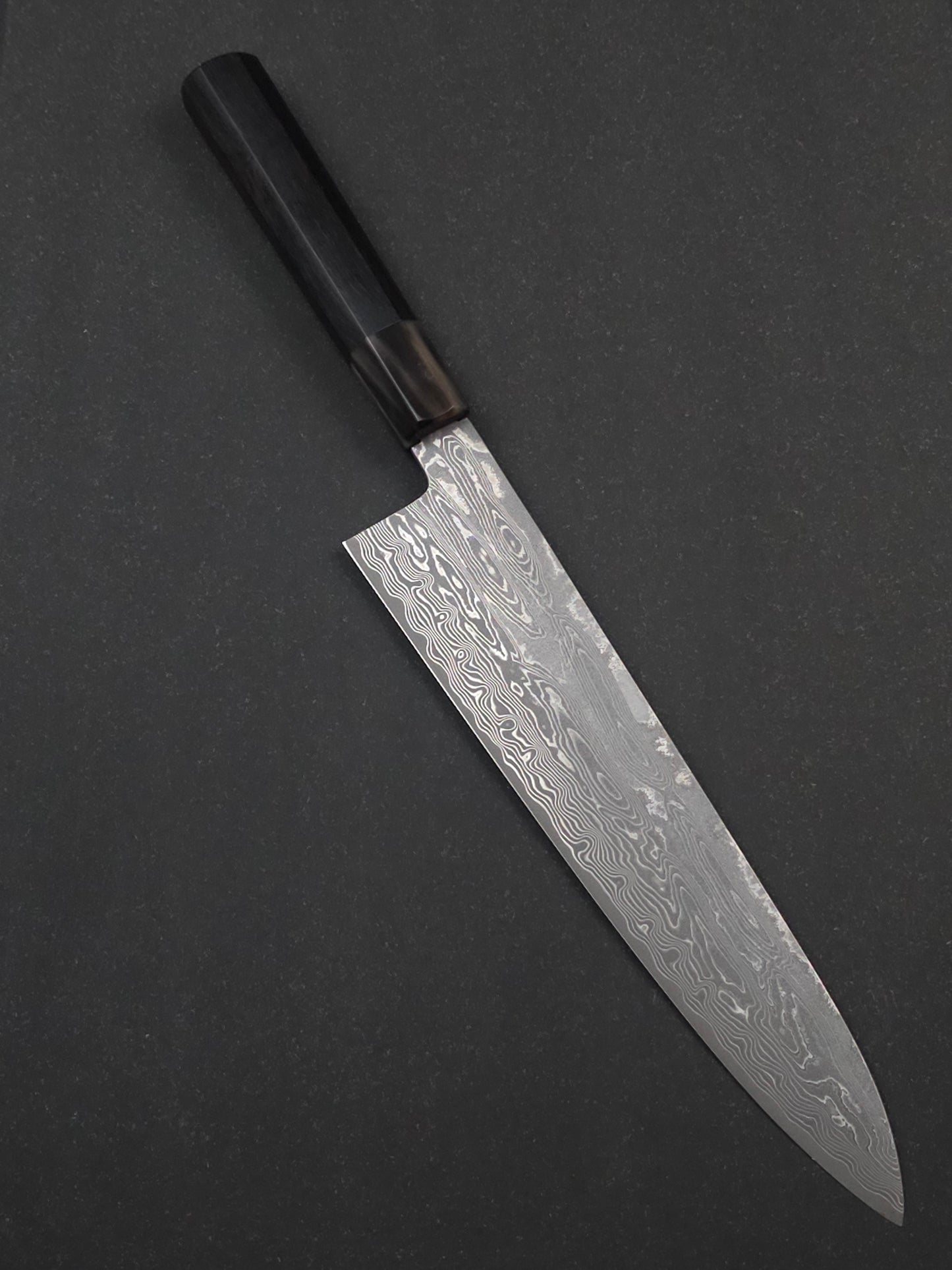 Nakagawa & Sakai Kikumori SPG STRIX Damascus Gyuto 240mm