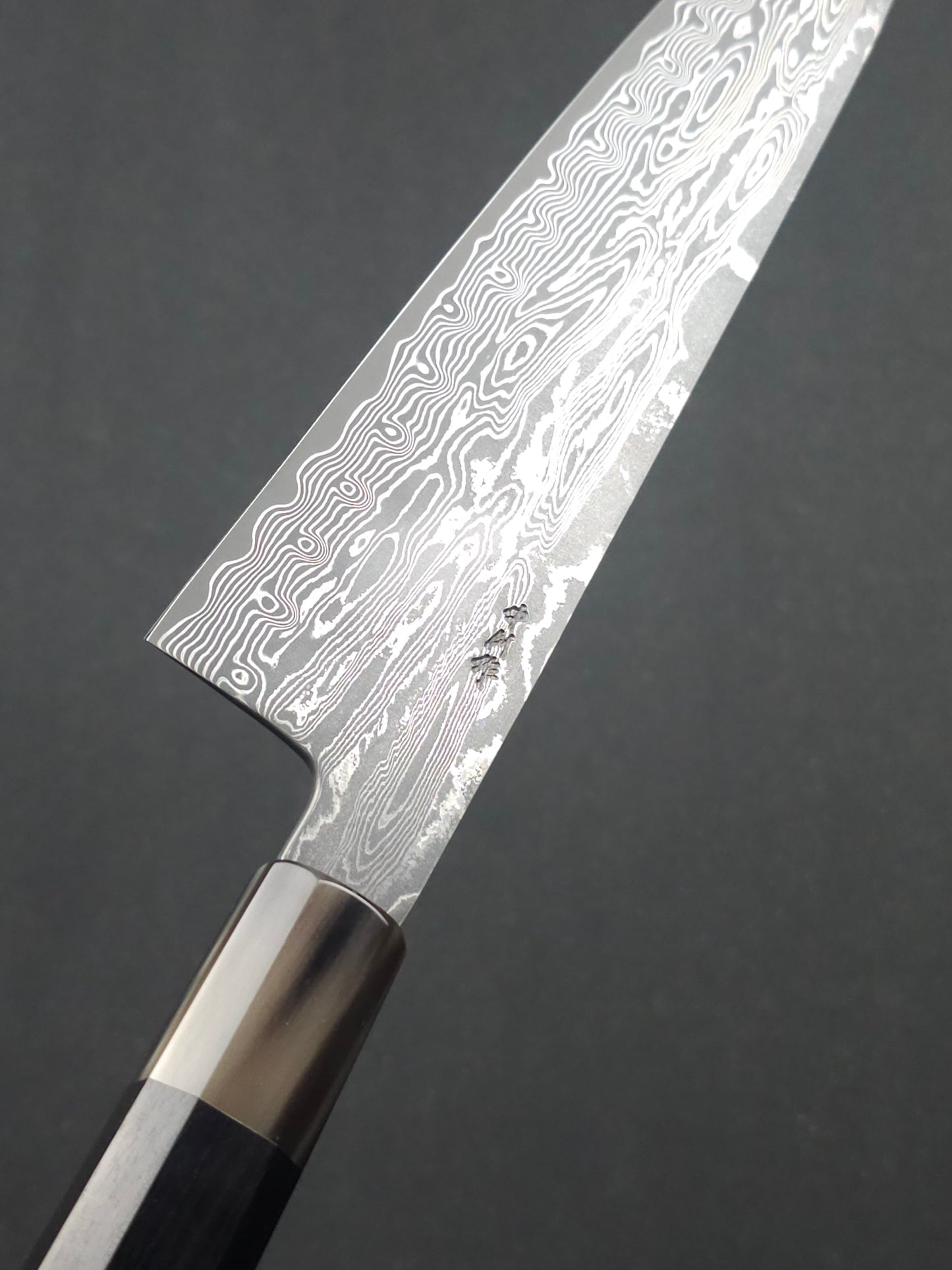 Nakagawa & Sakai Kikumori SPG STRIX Damascus Gyuto 240mm