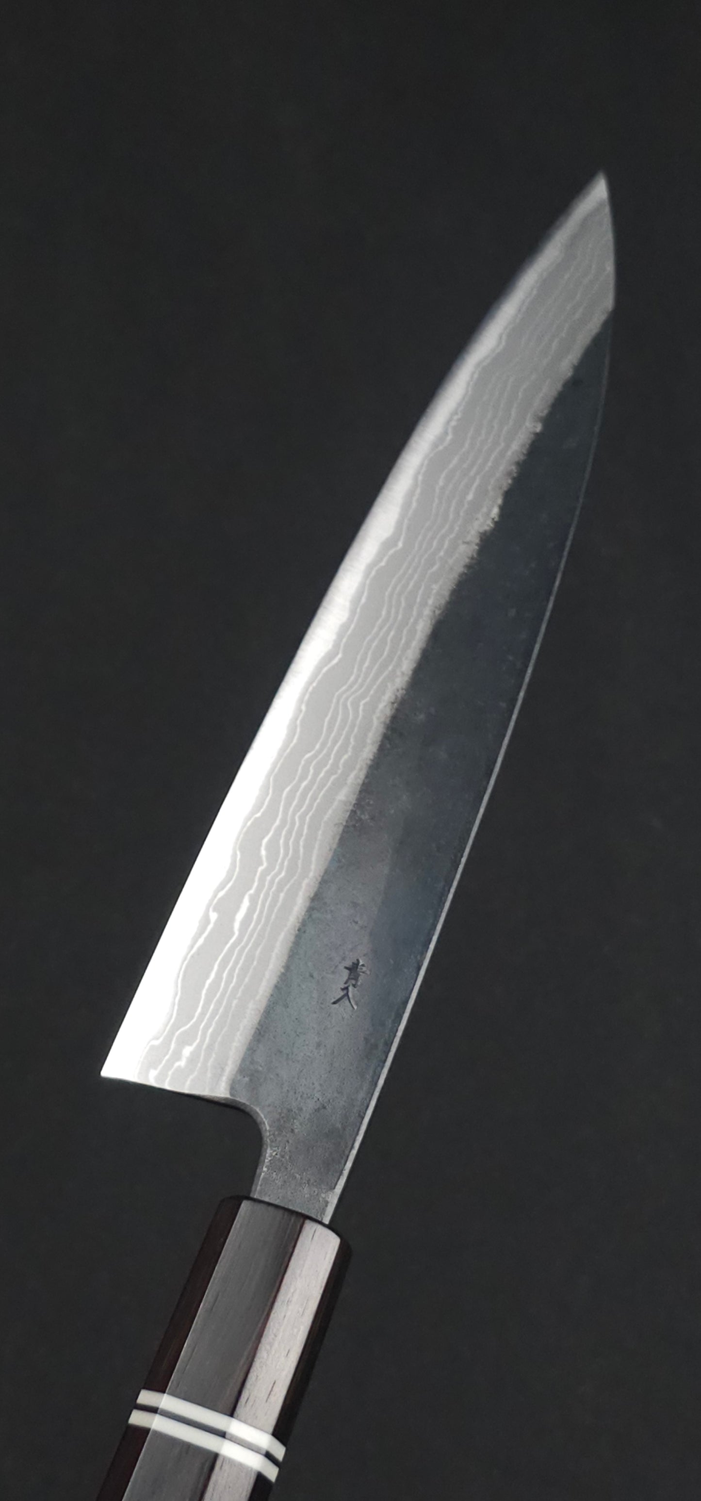 Muneishi Hamono Blue2 Kuro Damascus Gyuto 210mm