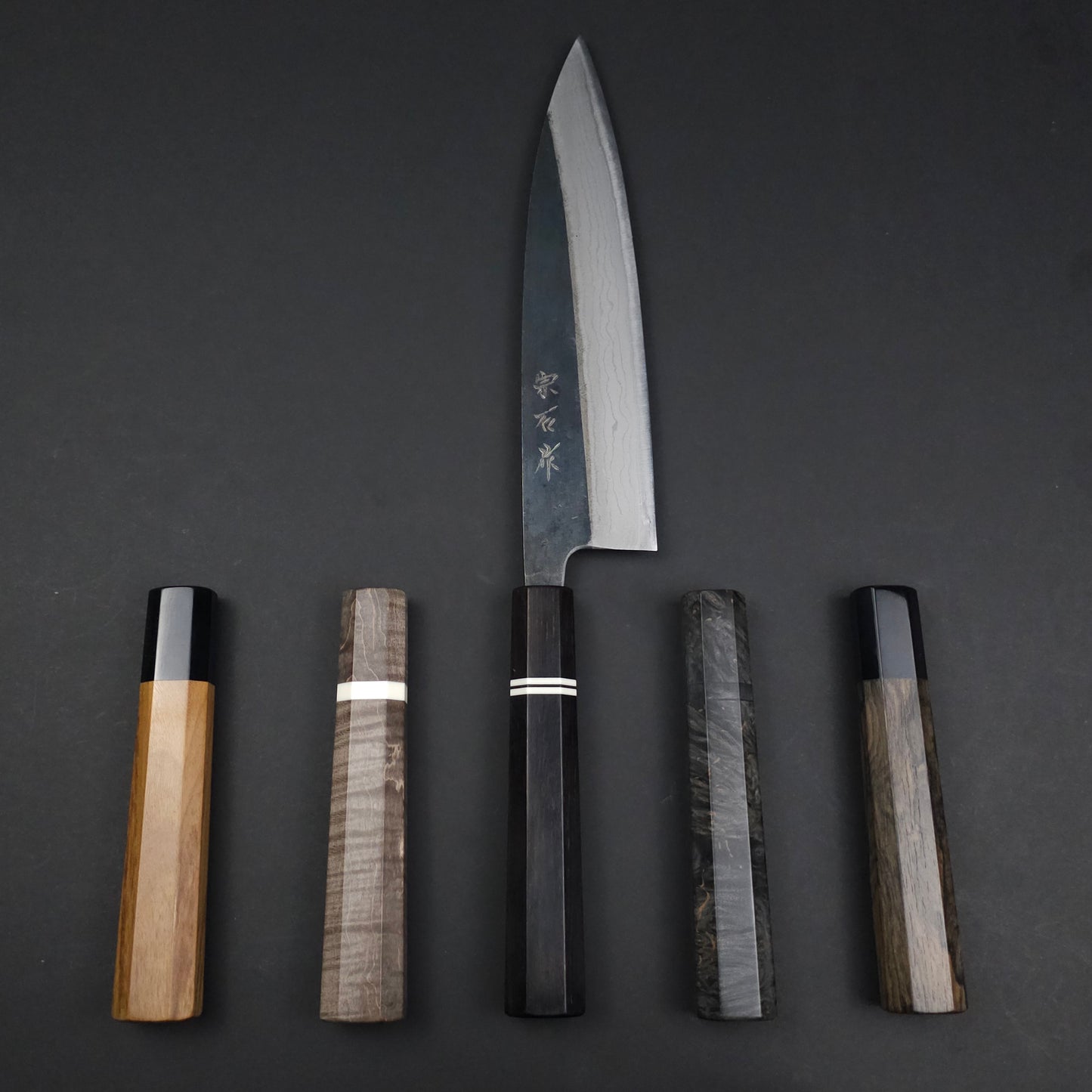 Muneishi Hamono Blue2 Kuro Damascus Gyuto 210mm