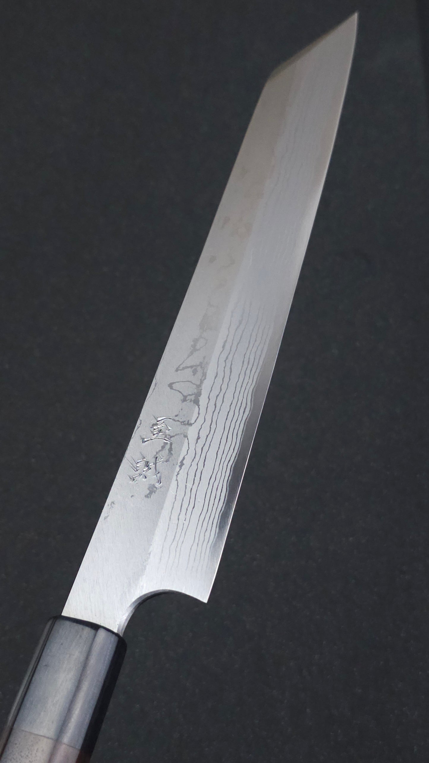 Shisei-Hideo Kitaoka White2 Damascus Yanagiba Kiritsuke 240mm