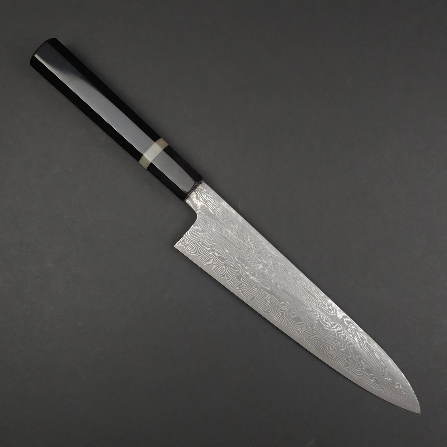 Nakagawa & Sakai Kikumori SPG STRIX Damascus Gyuto 210mm