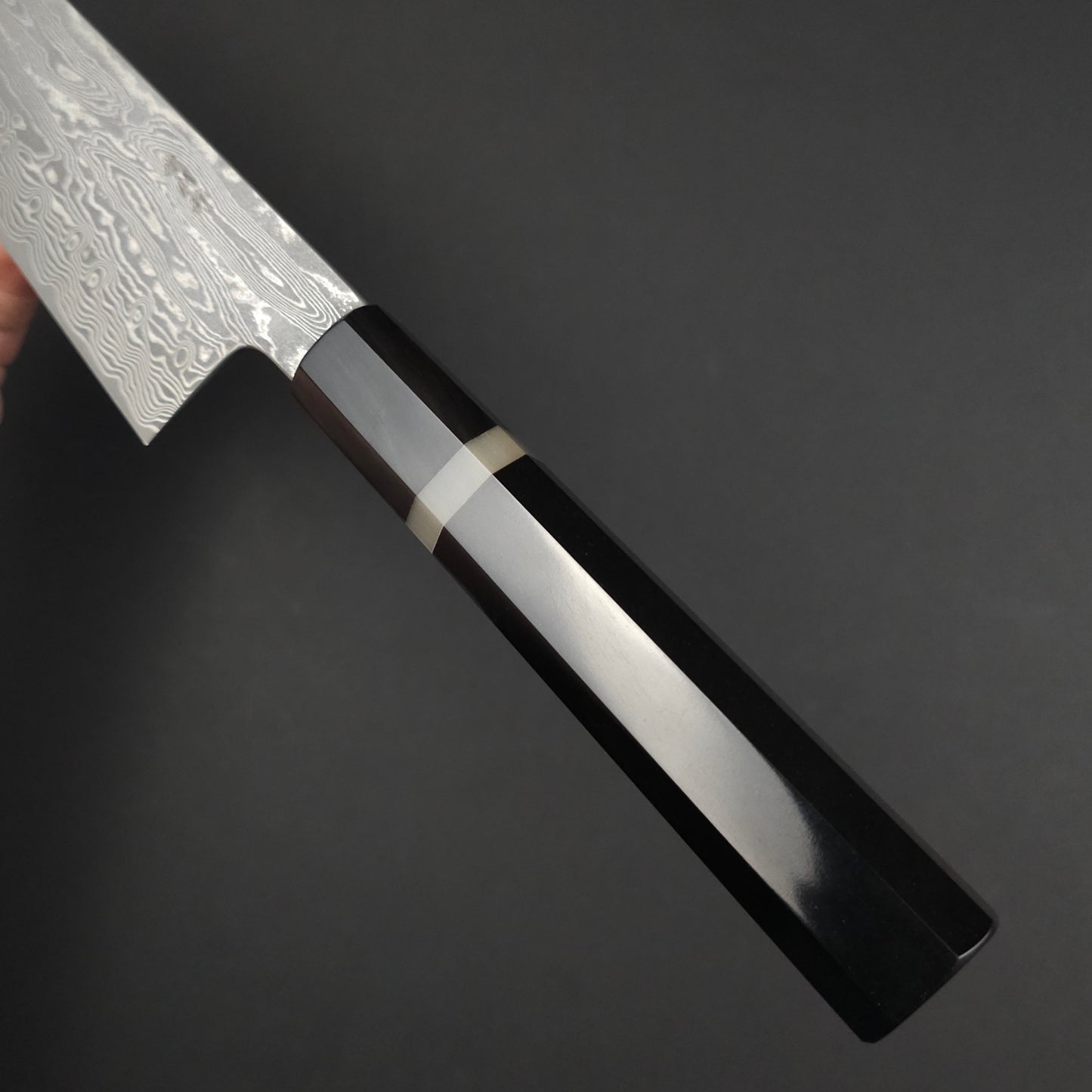 Nakagawa & Sakai Kikumori SPG STRIX Damascus Gyuto 210mm