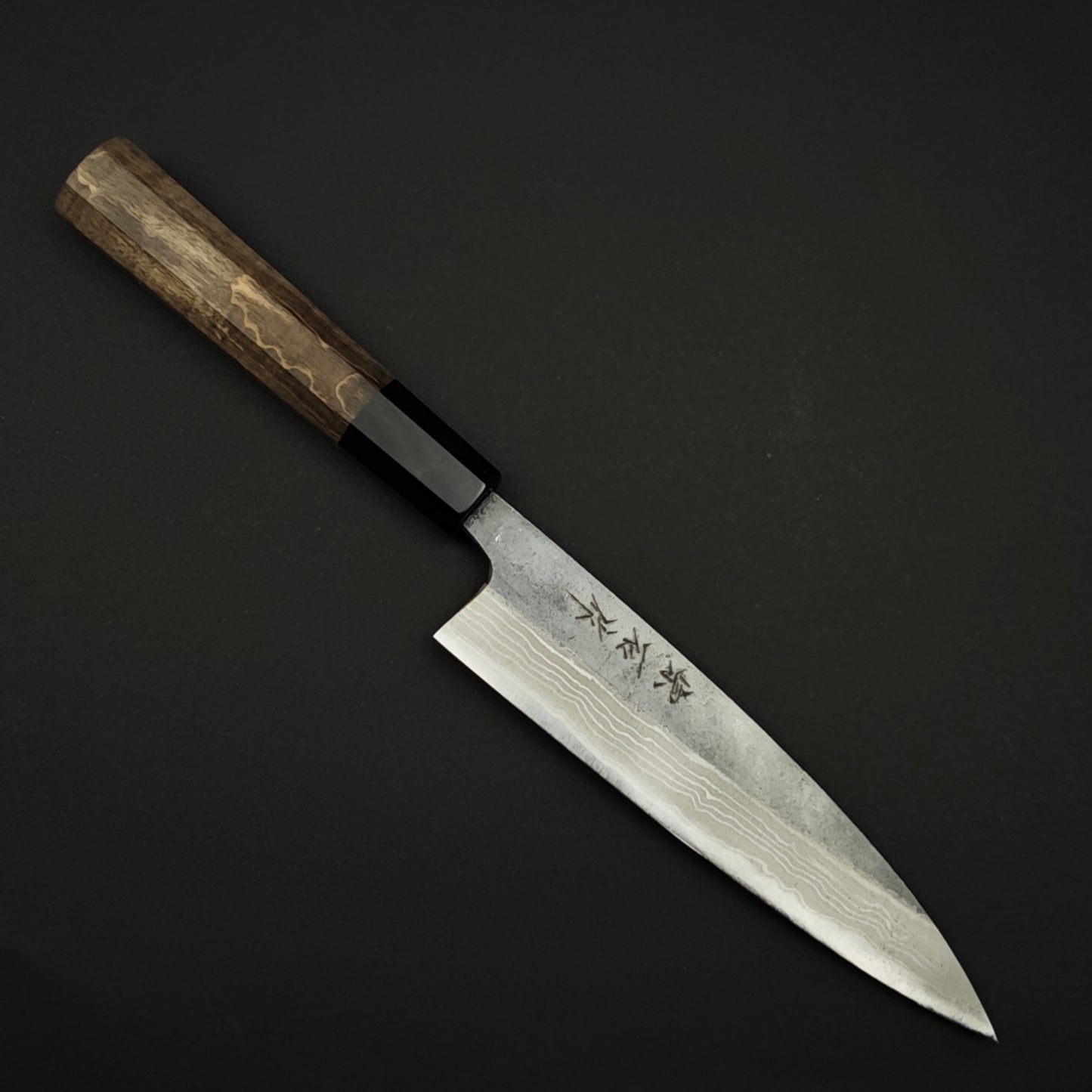 Muneishi Hamono Blue2 Kuro Damascus Petty 150mm