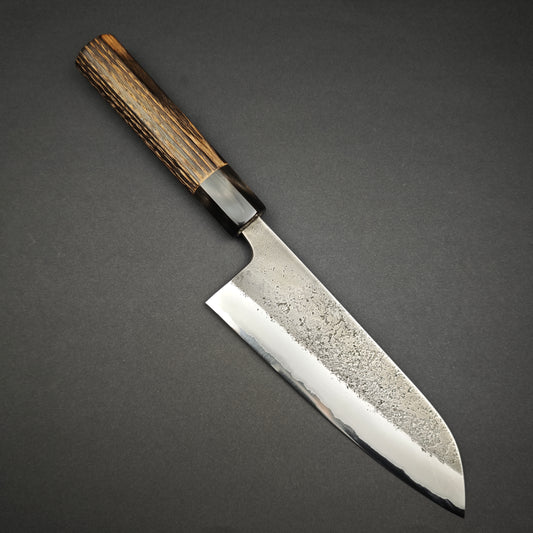 Toshihiro Wakui White2 Nashiji Santoku 165mm