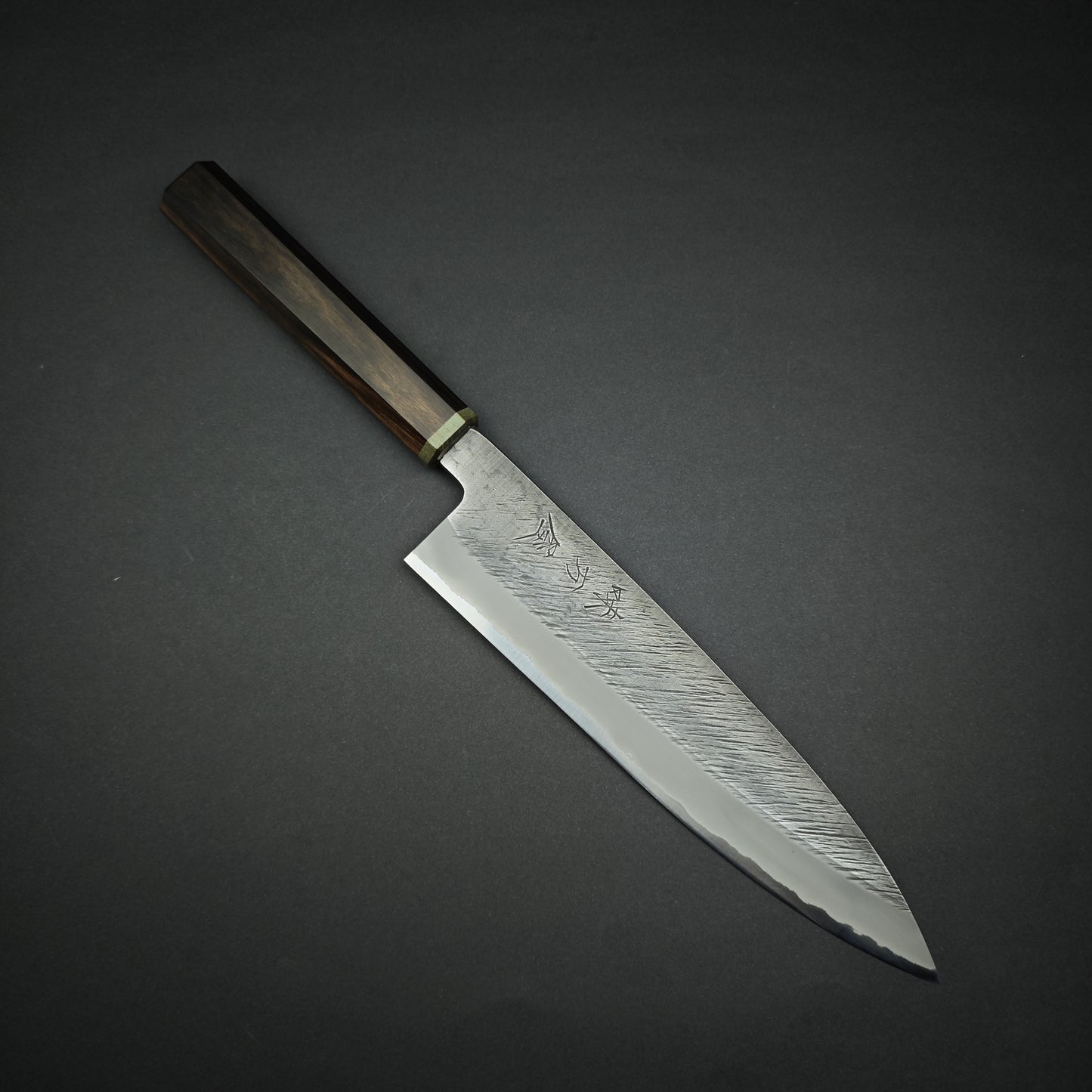 Mutsumi Hinoura White2 Pine Needle Gyuto 210mm