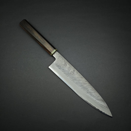 Mutsumi Hinoura White2 Pine Needle Gyuto 210mm