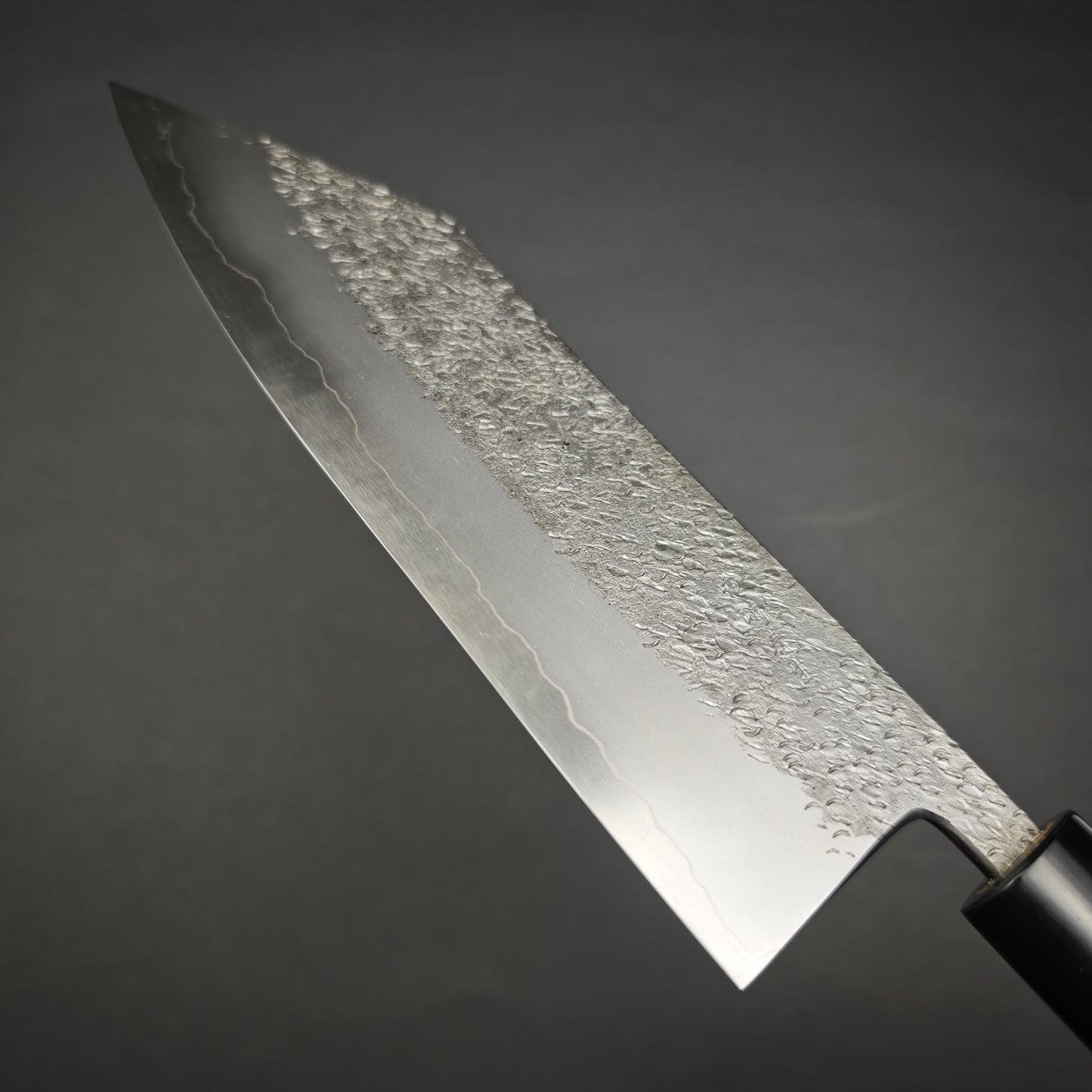 1 Miyazaki Kajiya Ginsan Tsuchime Kirituke Gyuto 205mm