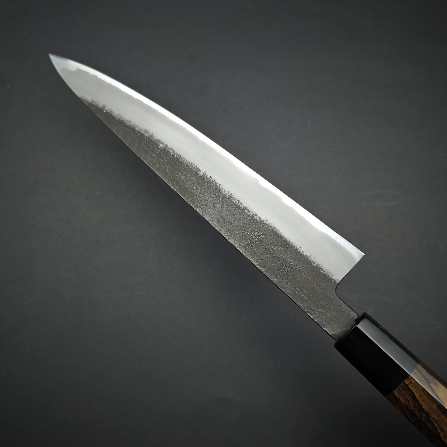 Mutsumi Hinoura White2 Nashiji Sujihiki 210mm-Stainless clad