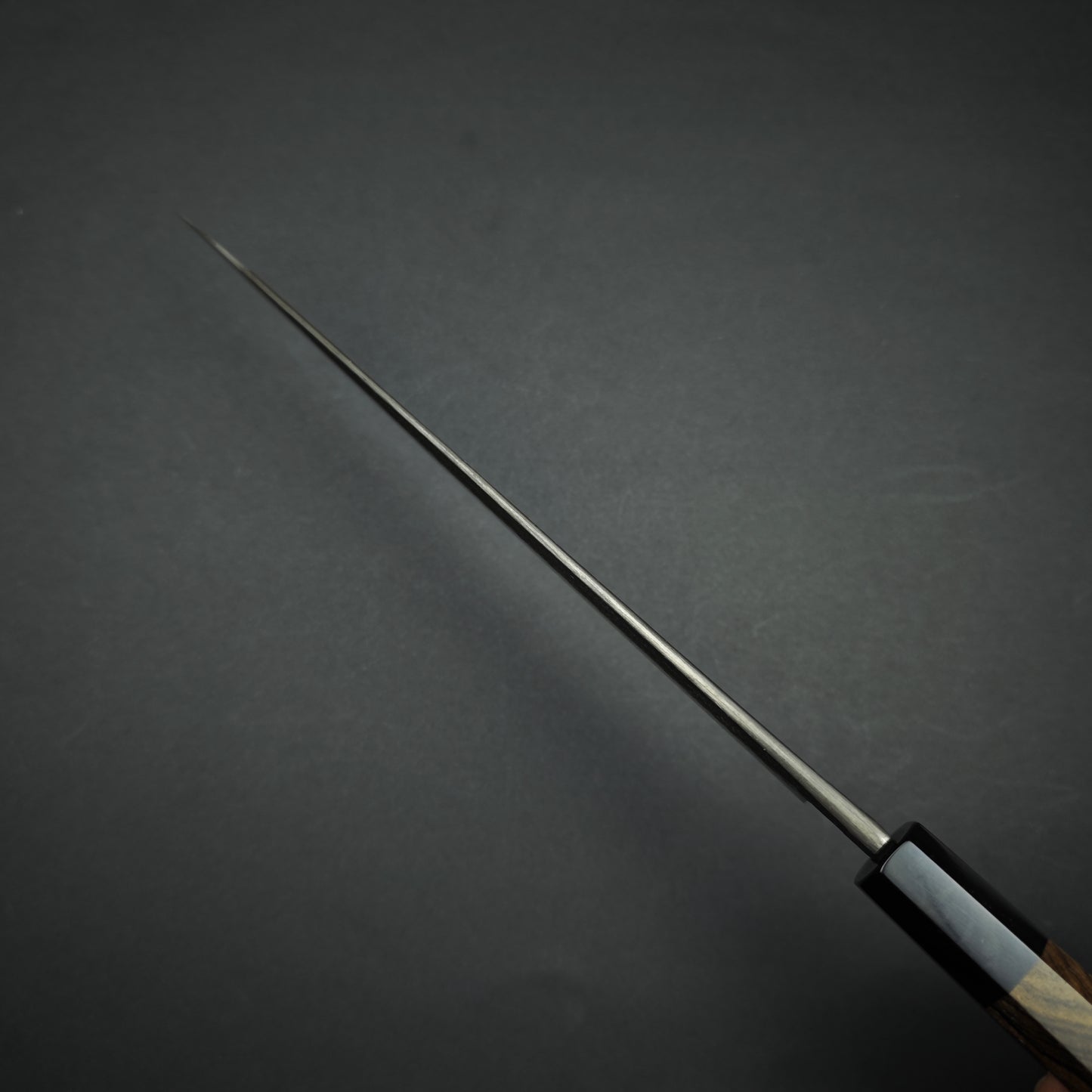 Mutsumi Hinoura White2 Nashiji Sujihiki 210mm-Stainless clad