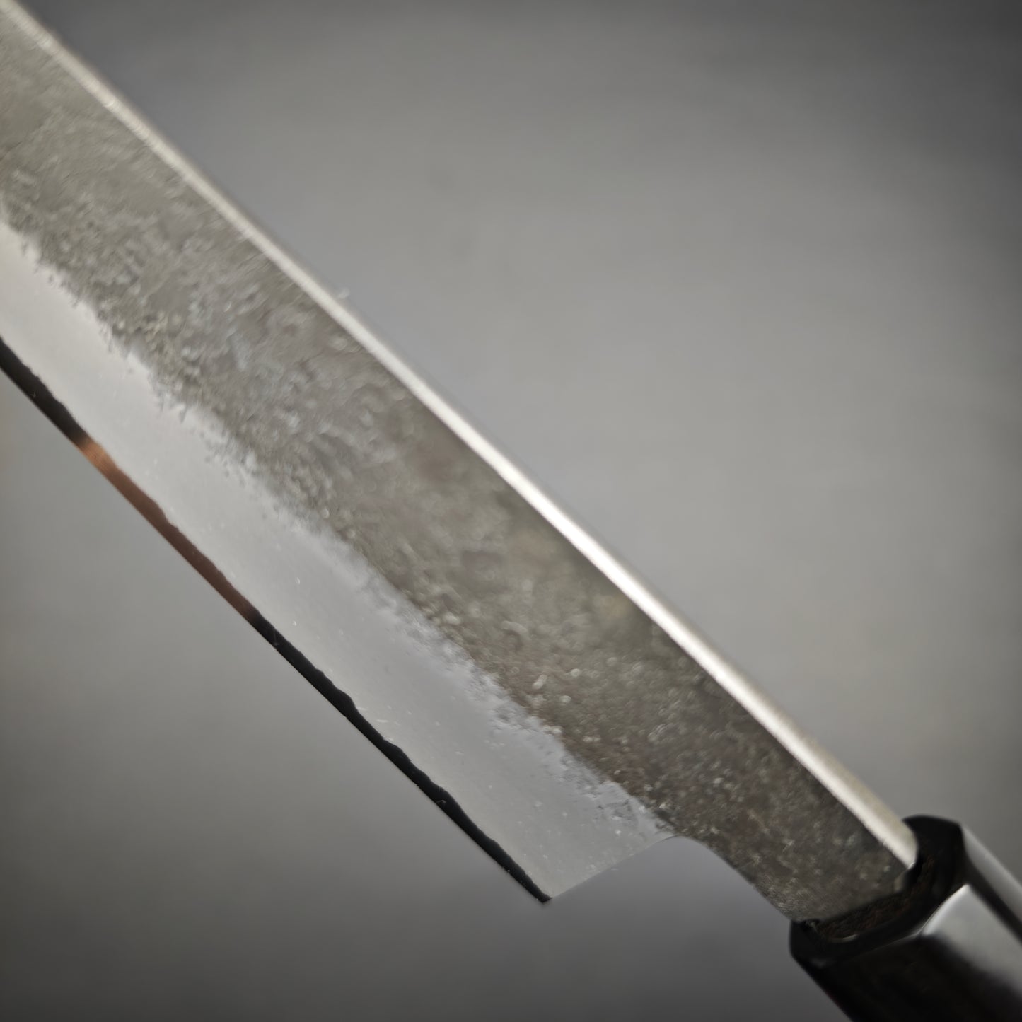 Mutsumi Hinoura White2 Nashiji Sujihiki 210mm-Stainless clad