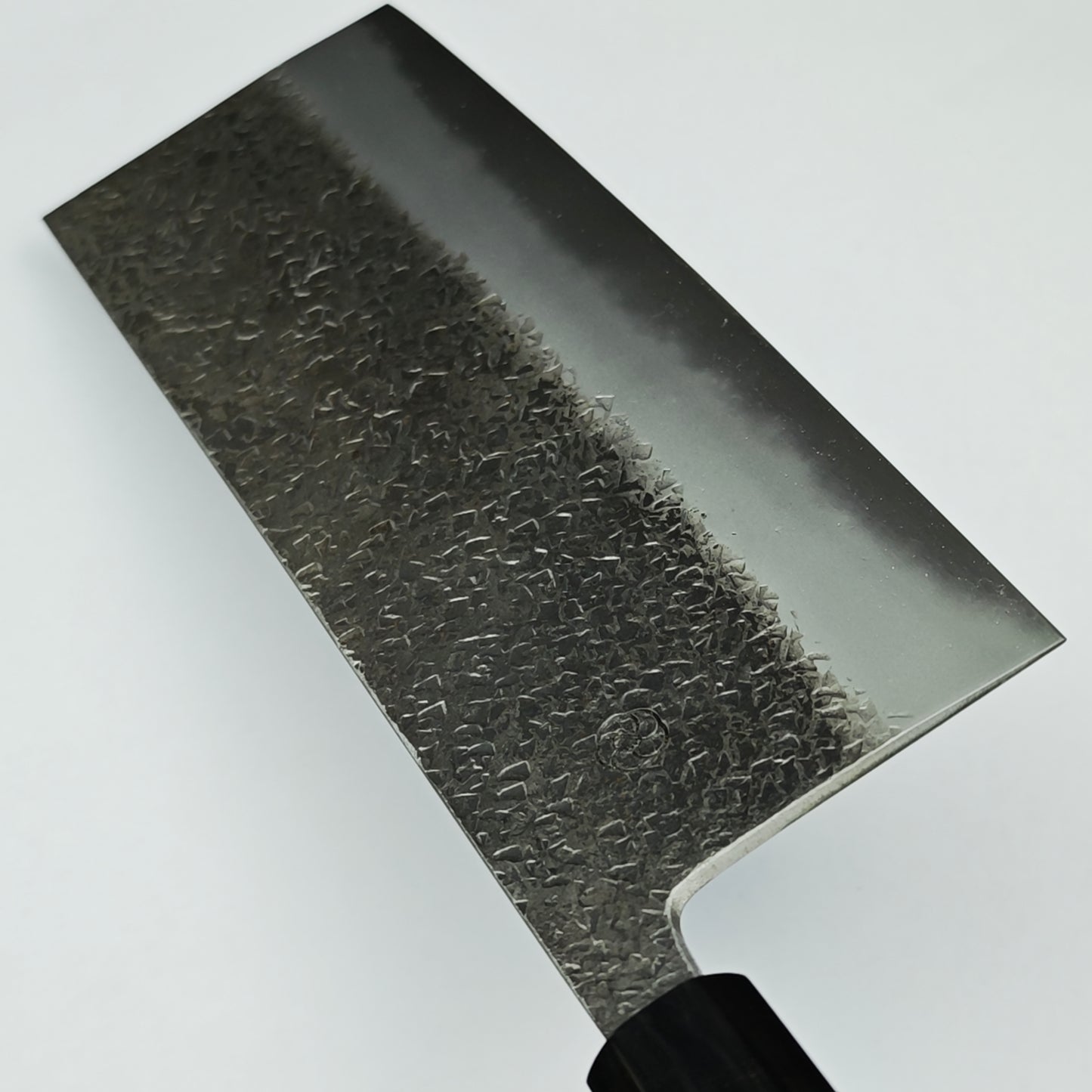 15 Miyazaki Kajiya Blue Super Tuchime Wide Bevel Nakiri 180mm