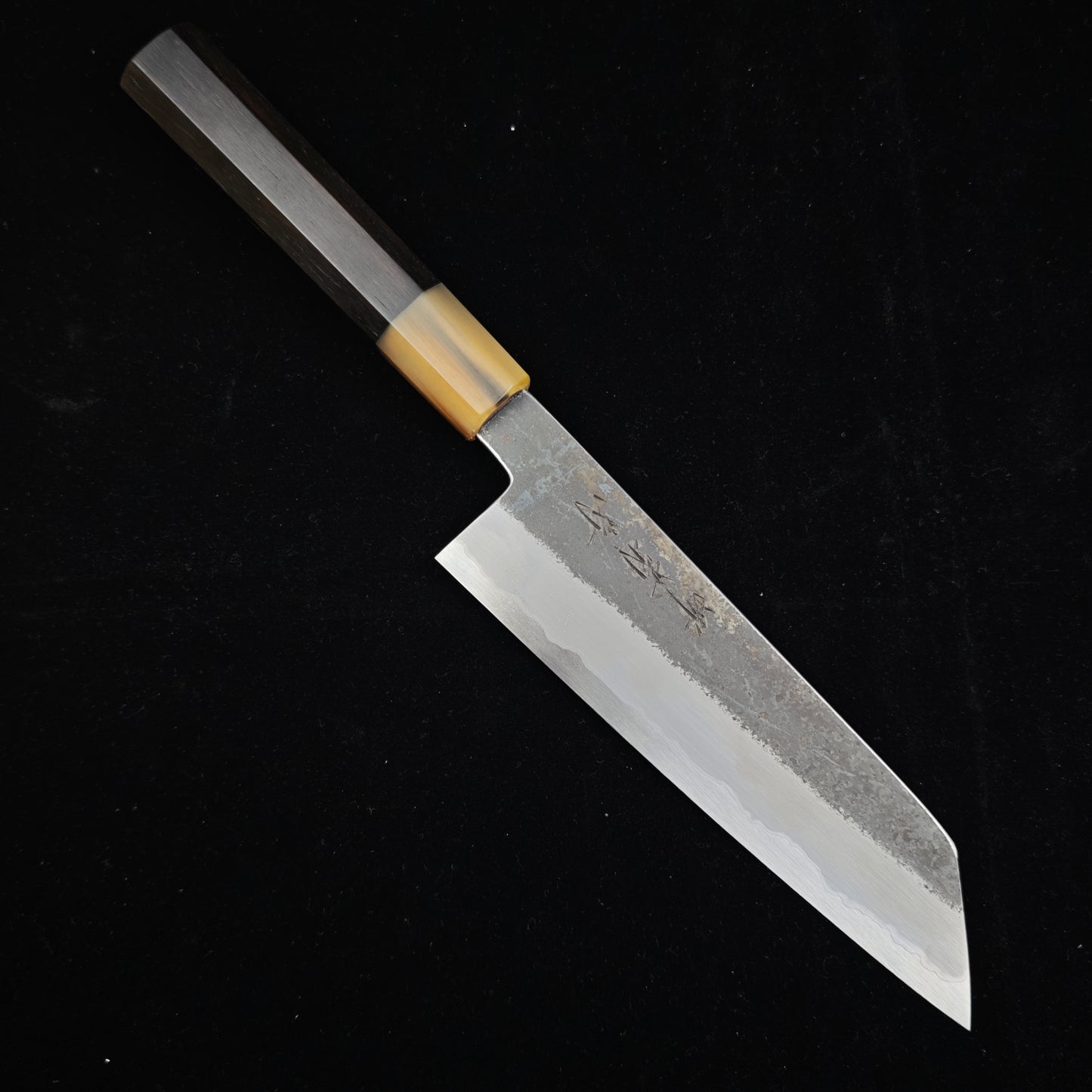 Sakai Kikumori-Yoshikazu Tanaka Blue Super Kuro Kiritsuke Santoku 180mm