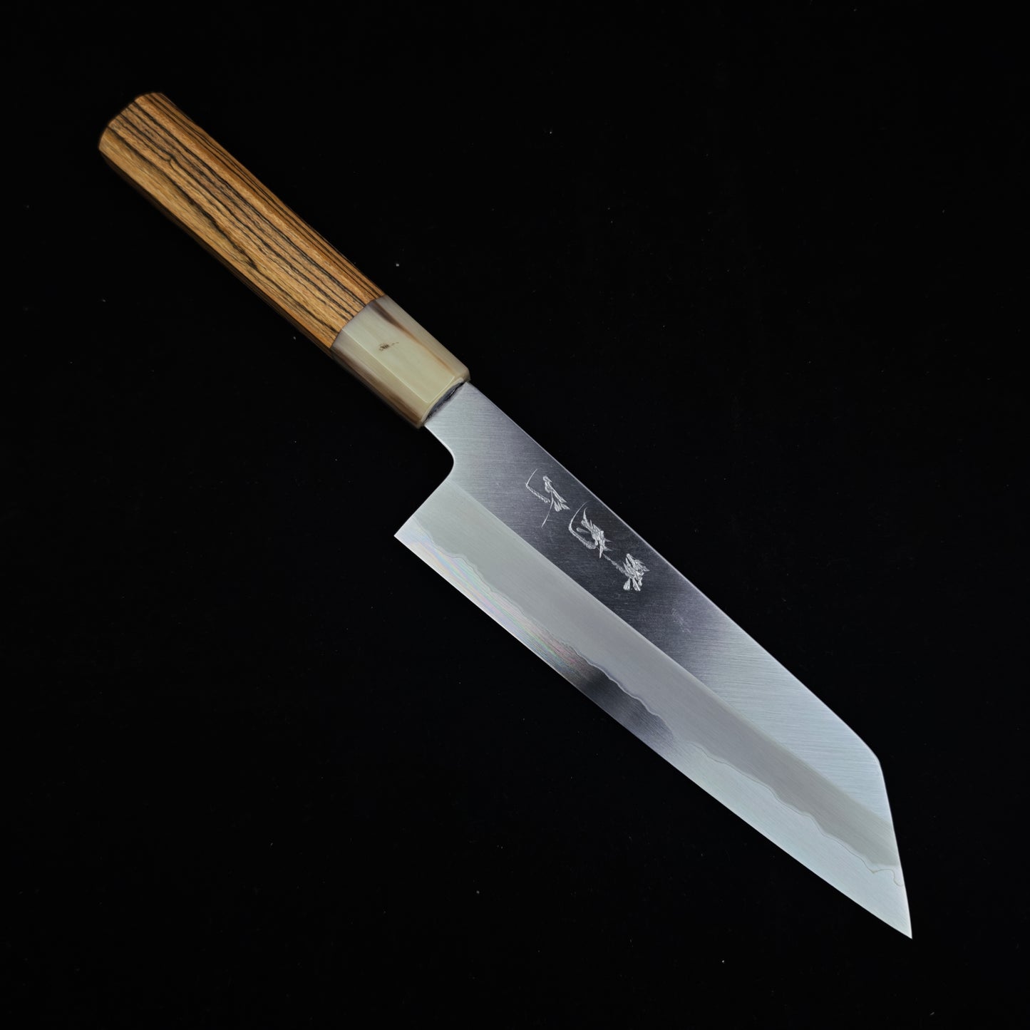 Sakai Kikumori-Yoshikazu Tanaka Blue Super Kasumi Kiritsuke Santoku 180mm