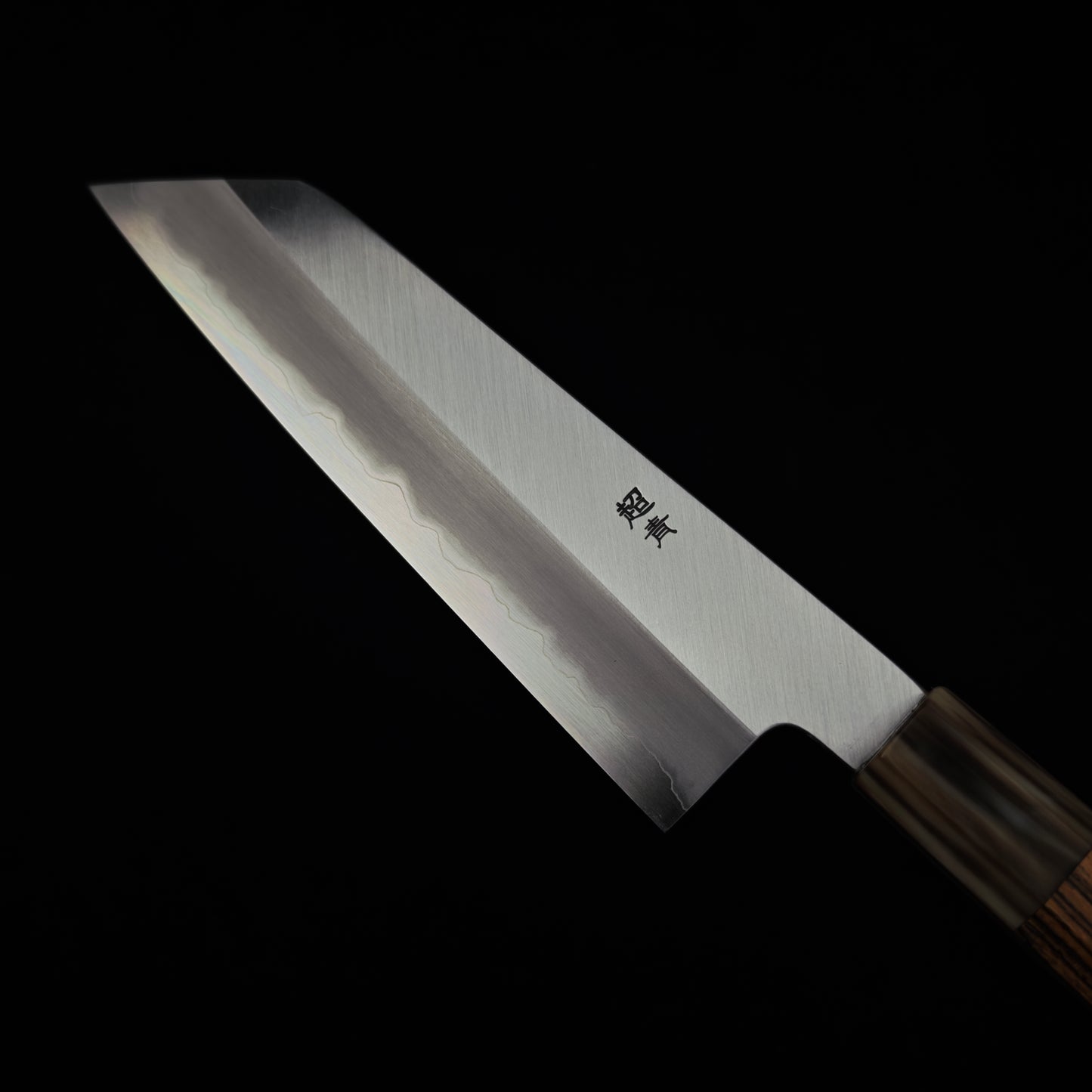 Sakai Kikumori-Yoshikazu Tanaka Blue Super Kasumi Kiritsuke Santoku 180mm