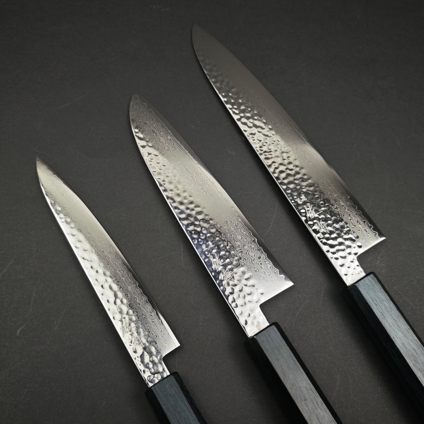 Knife Set 1 Touroku Sakai KAGAYAKI VG10 Damascus Tsuchime