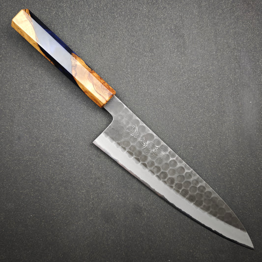 Mutsumi Hinoura White2 Tsuchime Gyuto 210mm-Stainless clad