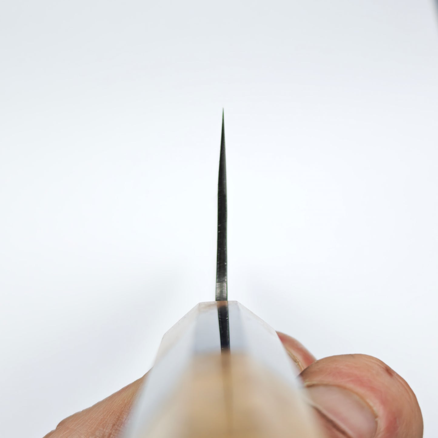 Mutsumi Hinoura White2 Tsuchime Gyuto 210mm-Stainless clad