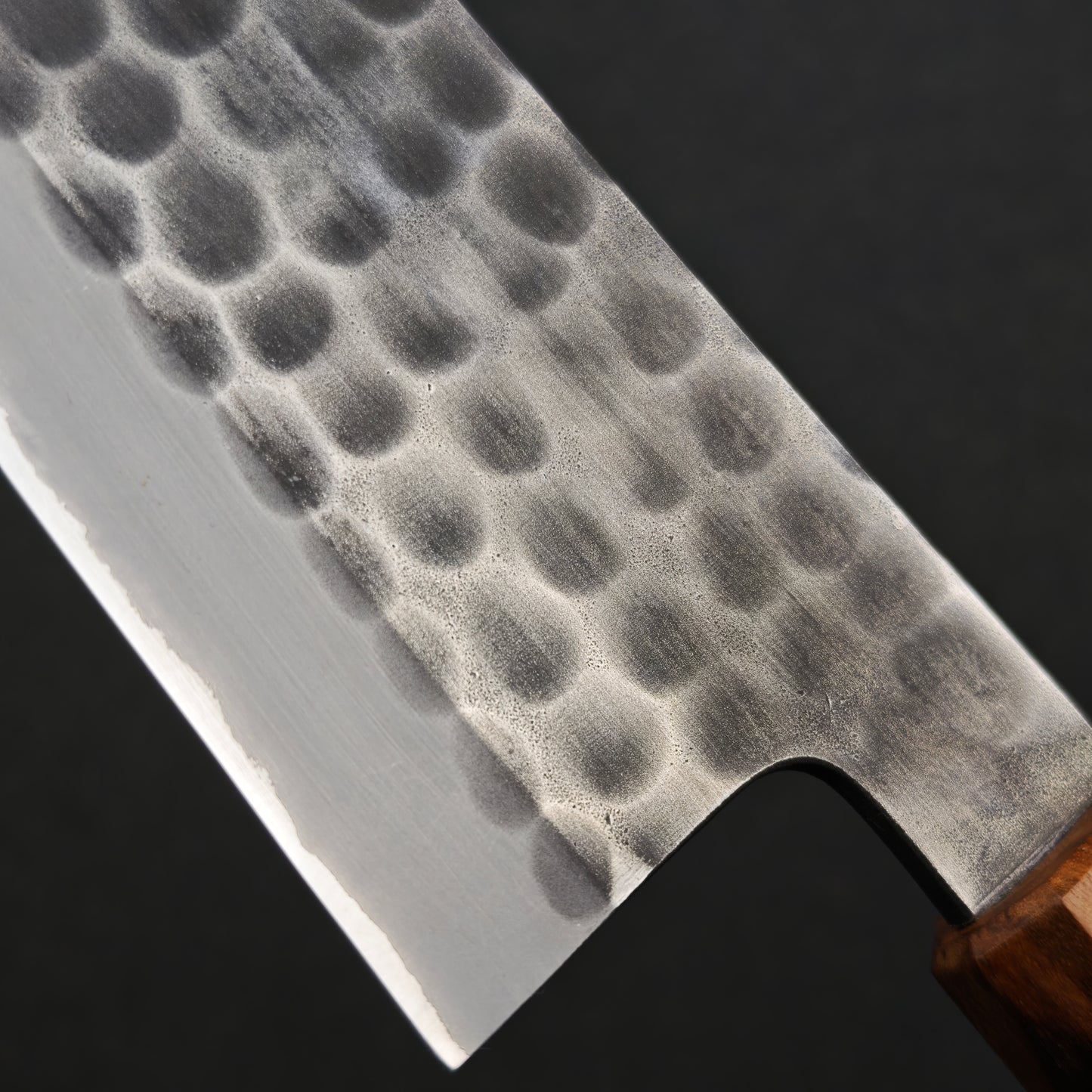 Mutsumi Hinoura White2 Tsuchime Gyuto 210mm-Stainless clad