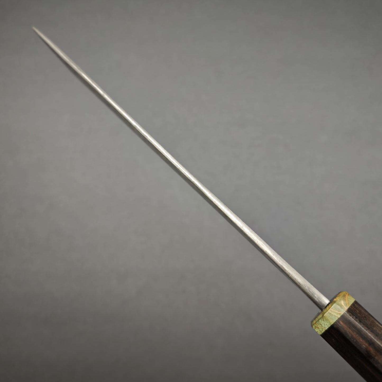 Mutsumi Hinoura White2 Pine Needle Nakiri 180mm-Stainless clad