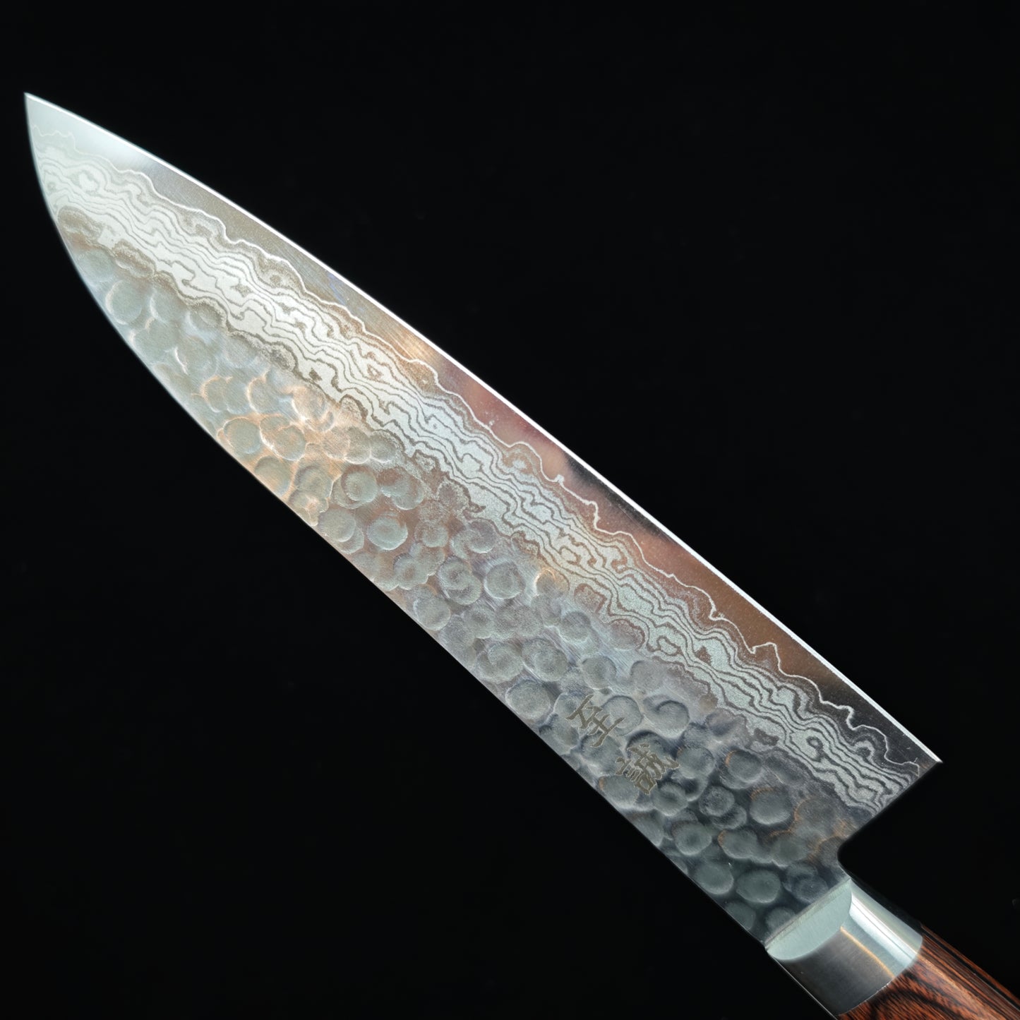 Shisei VG10 Sumi Tsuchime Santoku 180mm