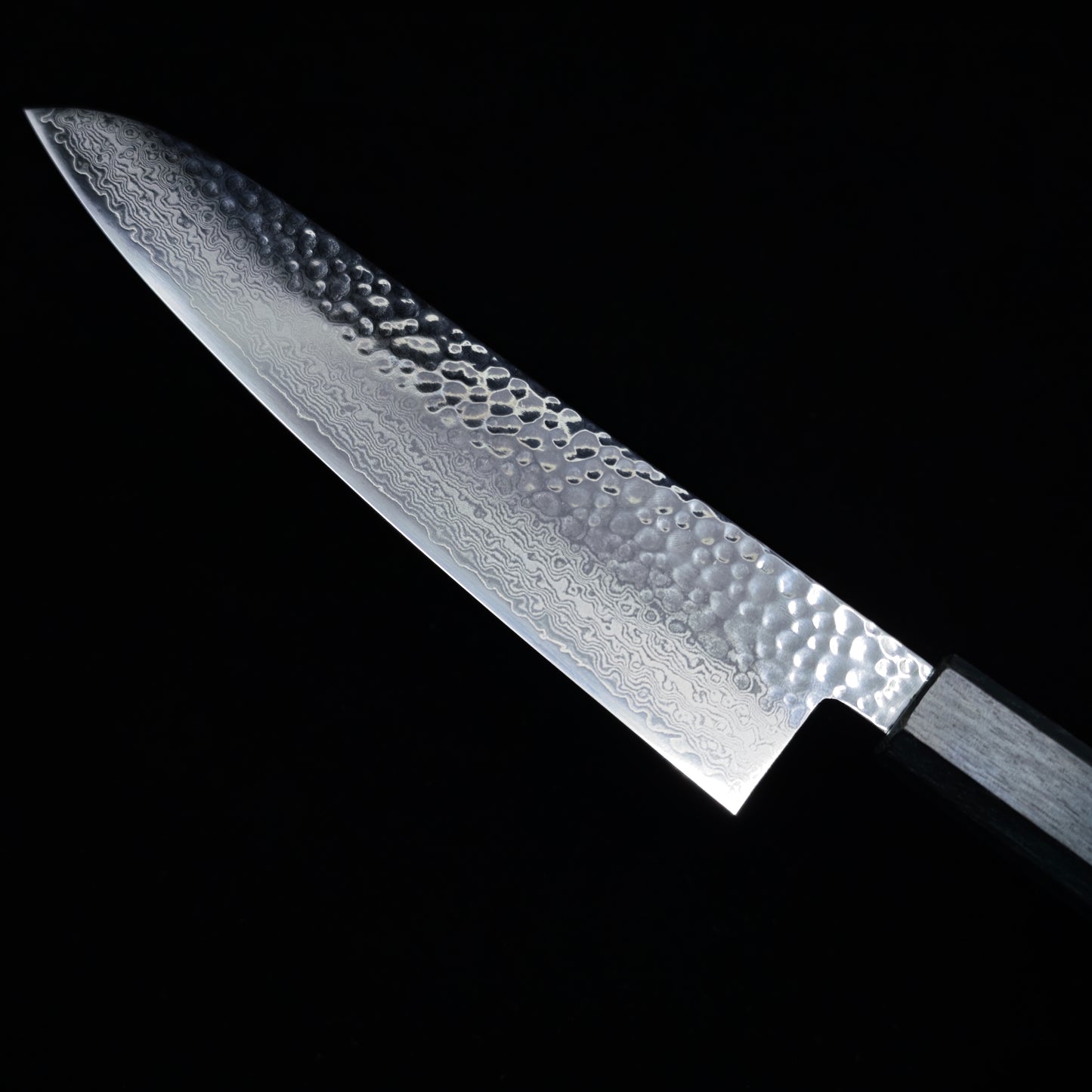 Touroku Sakai KAGAYAKI VG10 Damascus Tsuchime Gyuto 210mm