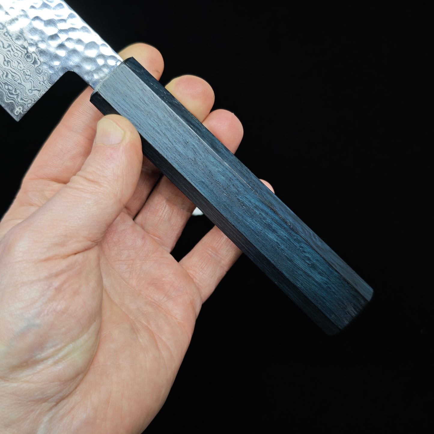 Touroku Sakai KAGAYAKI VG10 Damascus Tsuchime Gyuto 210mm