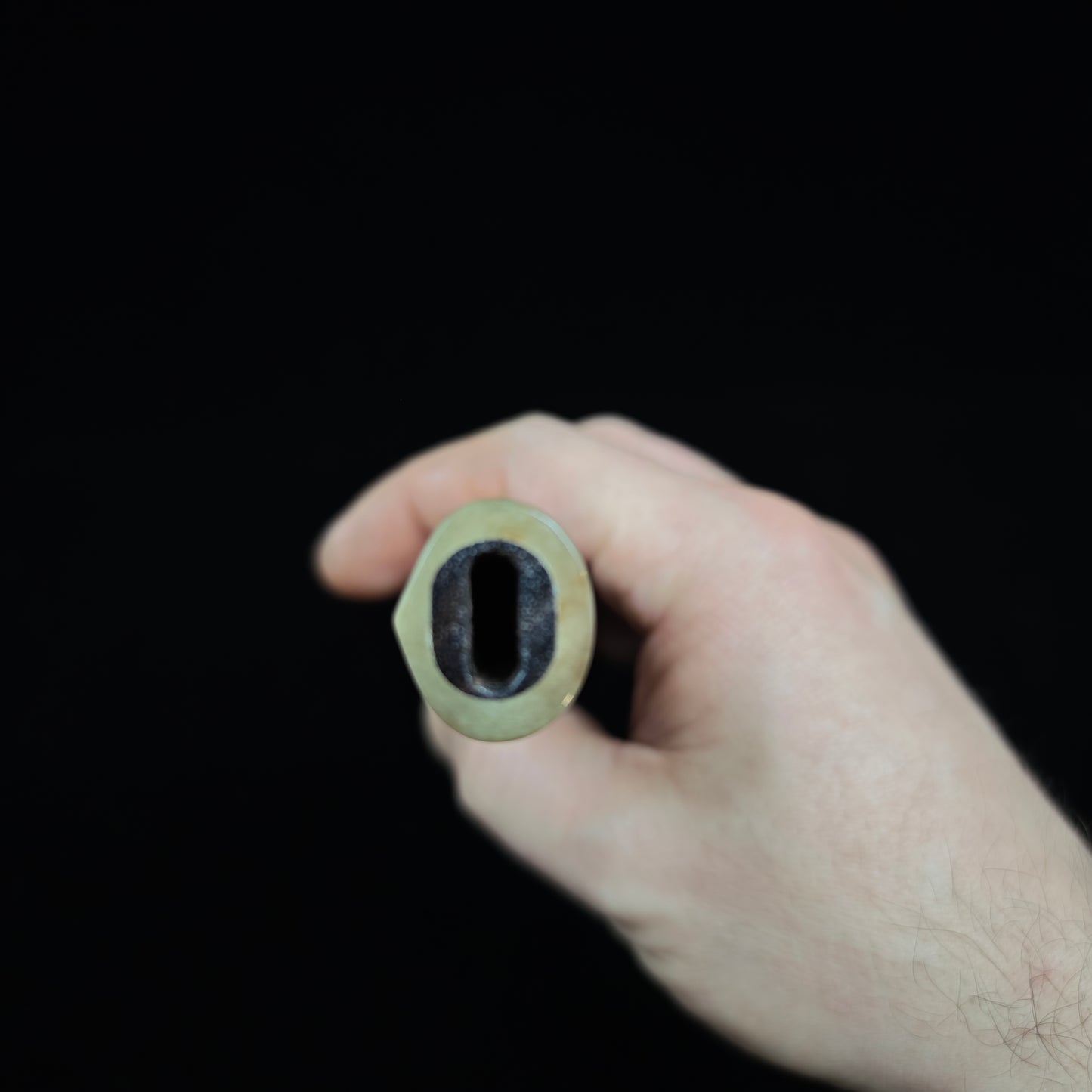 D-shape Desert Ironwood with Blond Buffalo Horn Ferrule (Addon)