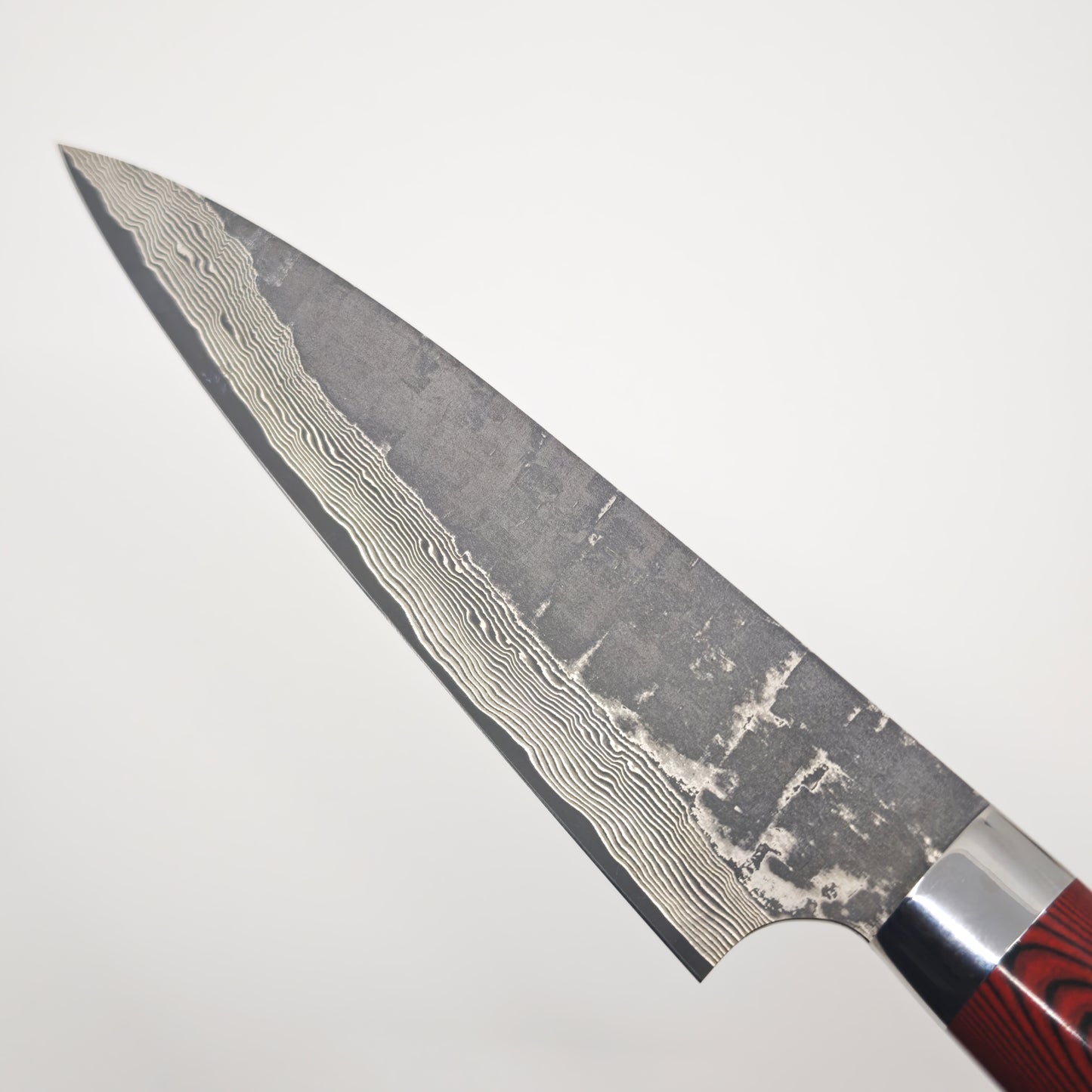 Takeshi Saji VG10 Cross Tsuchime Kurouchi Petty 130mm