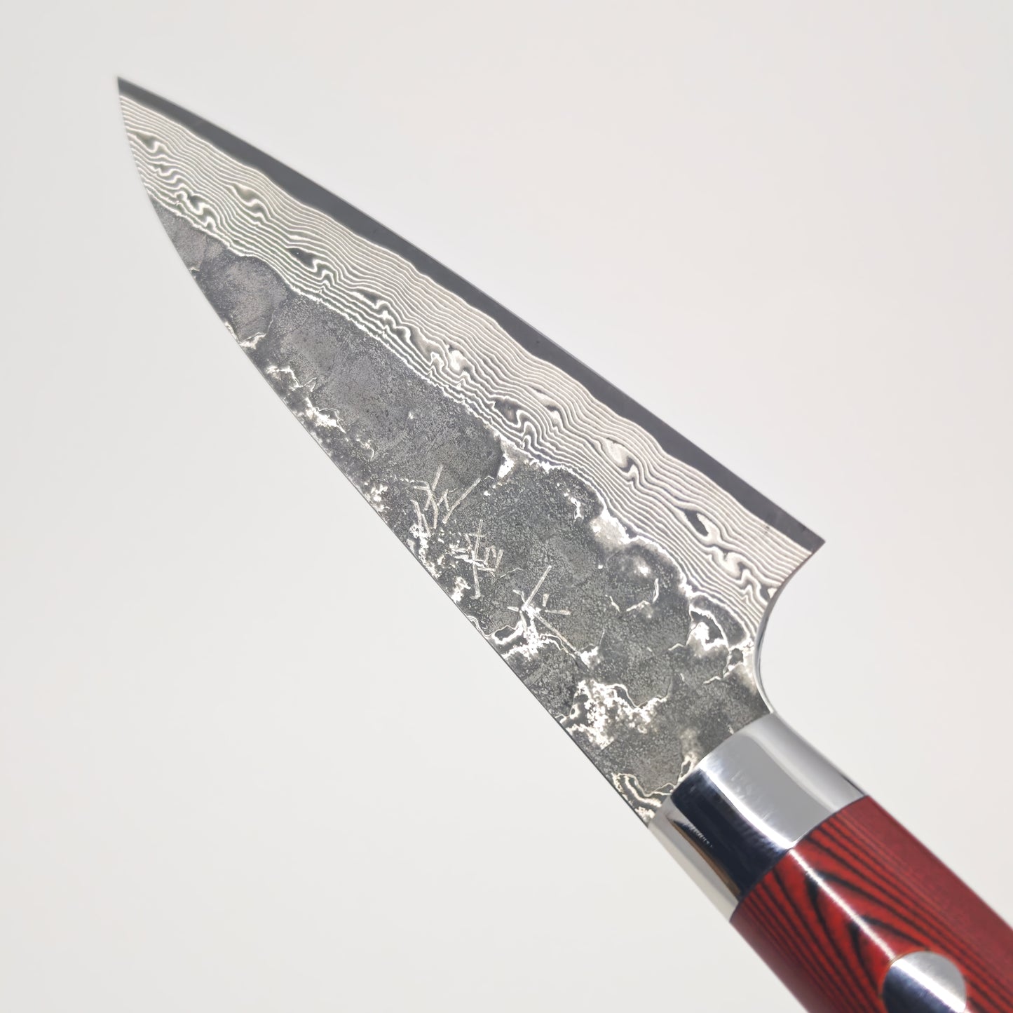 Takeshi Saji VG10 Cross Tsuchime Kurouchi Petty 90mm