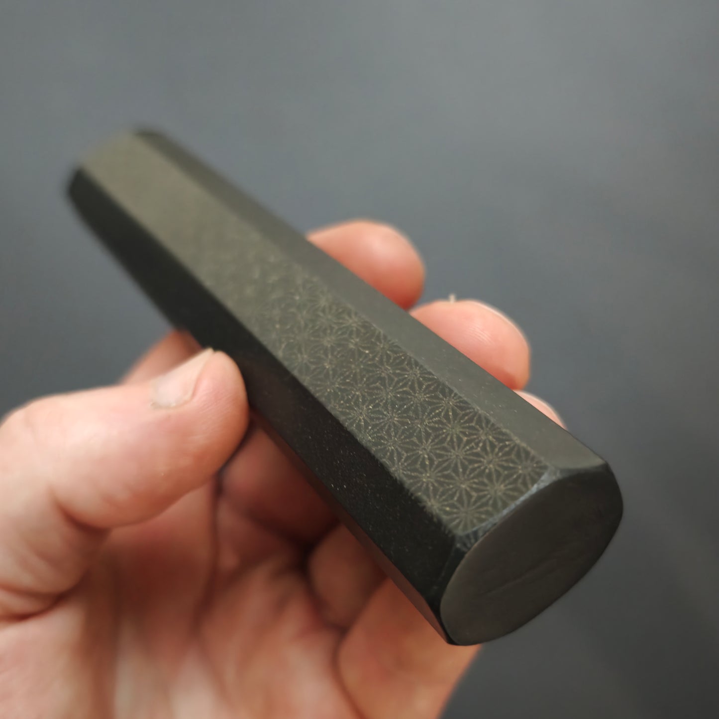 Parker Asahi Tatsumi Hemp Black Rubber Octagonal wa-handle-Gyuto