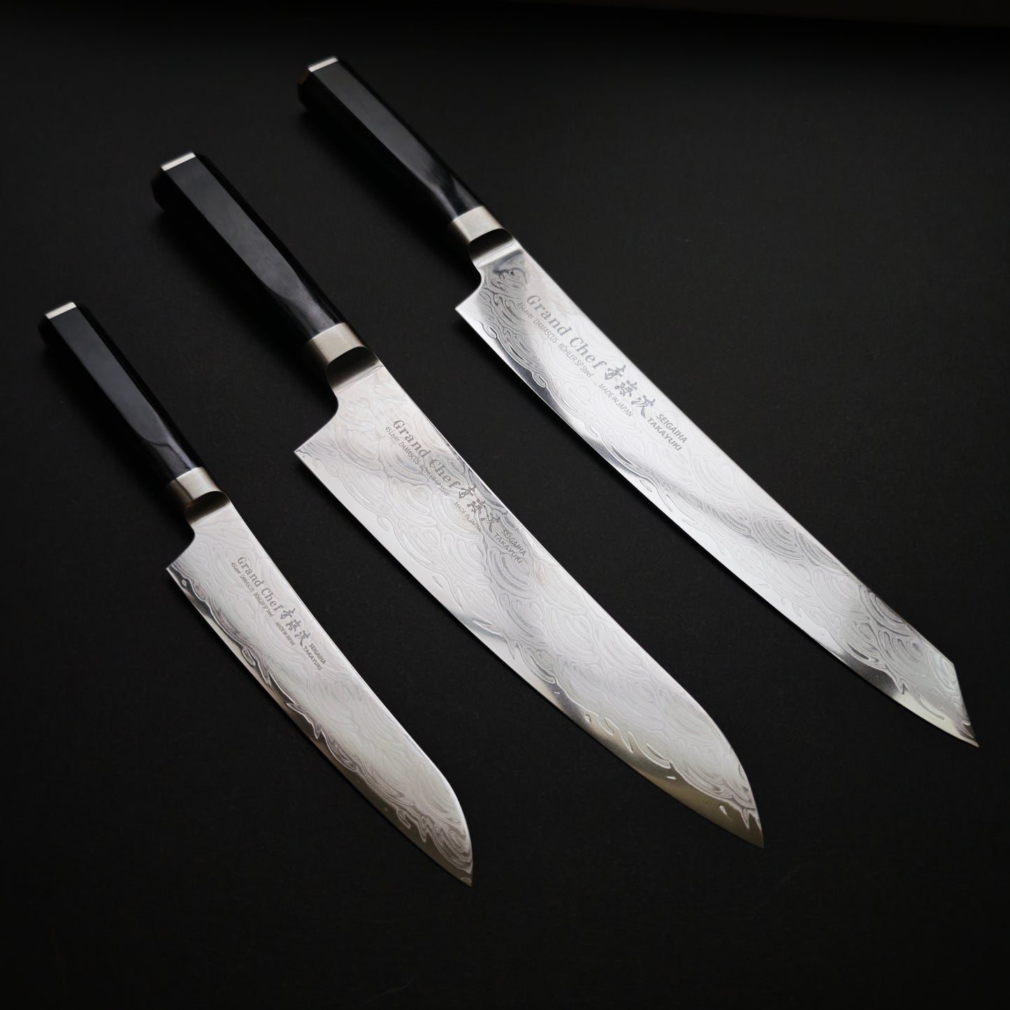 Knife Set 1 Sakai Takayuki Grand Chef Seigaiha(P,G21,SU)