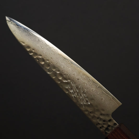 Touroku Sakai KAGAYAKI VG10 Damascus Tsuchime Petty 130mm