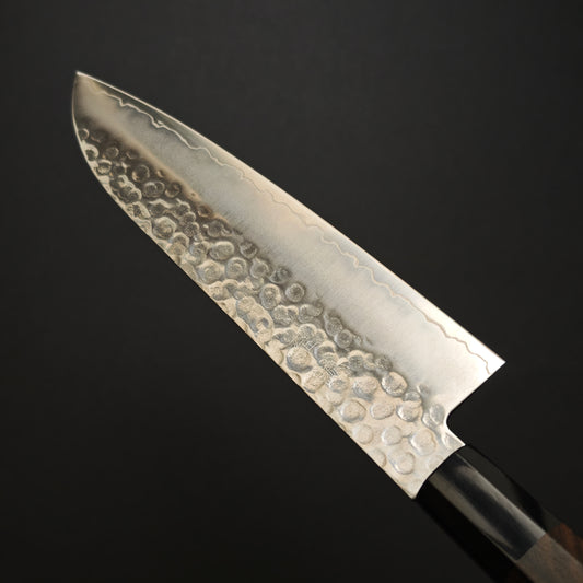 Shisei Swedish Steel Tsuchime Santoku 180mm