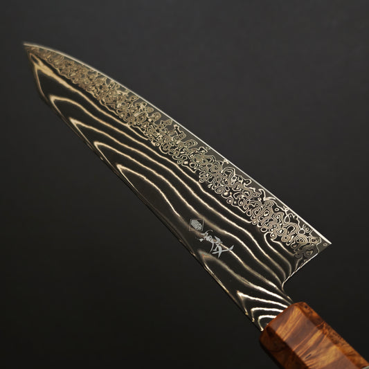 Kanjo SG2 Damascus Kiritsuke Gyuto 210mm