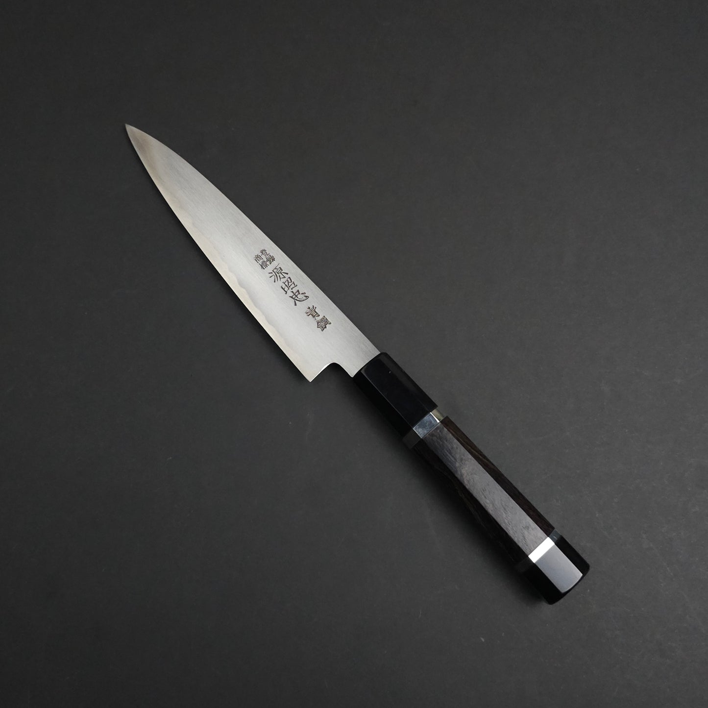 Black Ebony With Dark Buffalo Horn Ferrule - 2 Metal Spacer