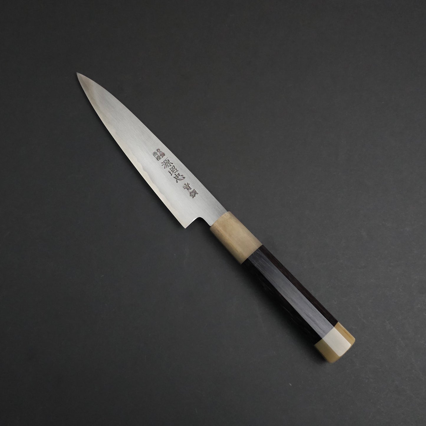 Black Ebony With Dual Blond Buffalo Horn Ferrule
