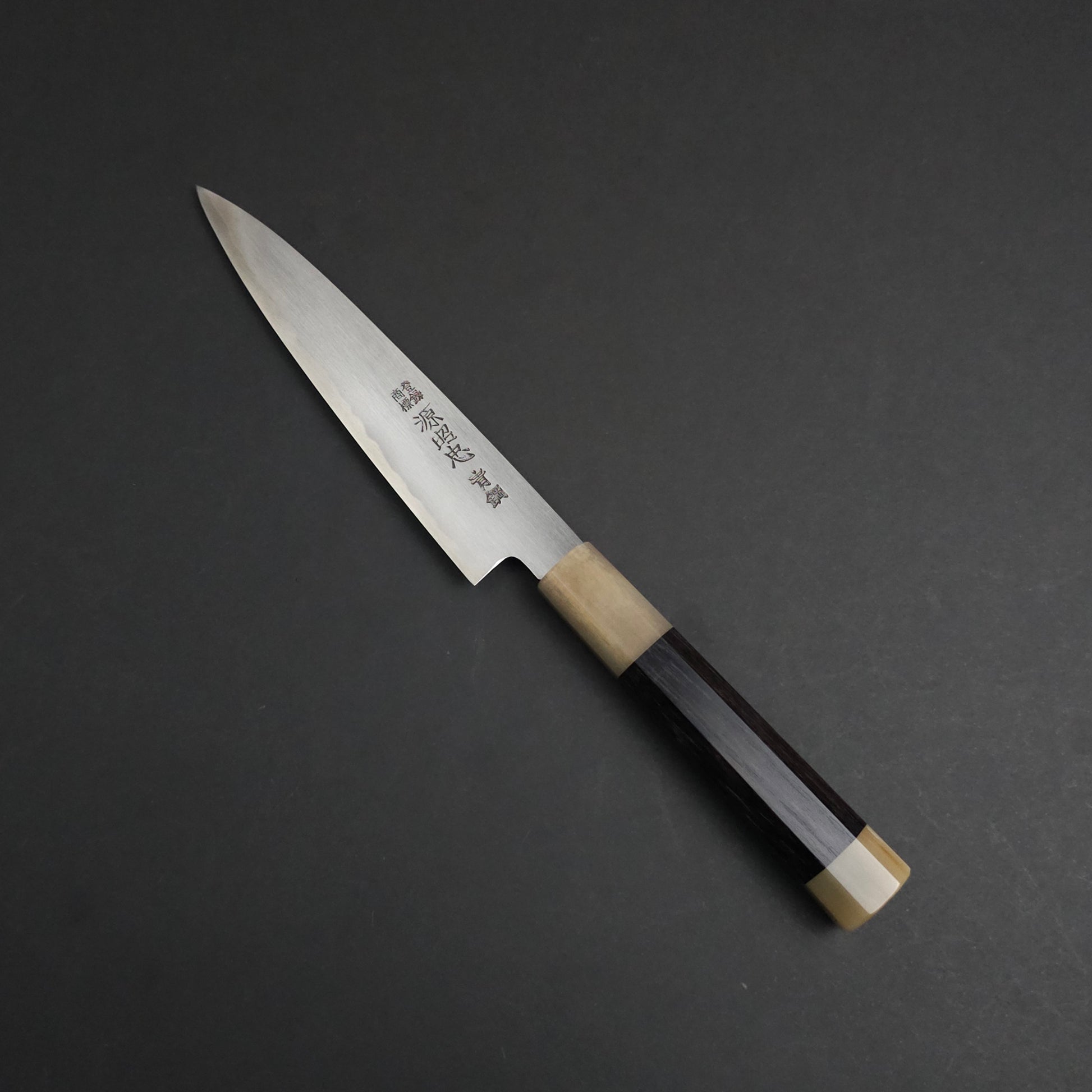 Black Ebony With Dual Blond Buffalo Horn Ferrule