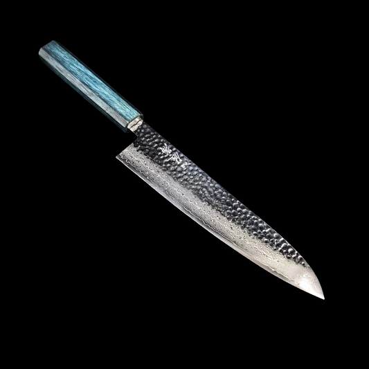 Touroku Sakai KAGAYAKI  VG10 Damascus Tsuchime Gyuto 210mm