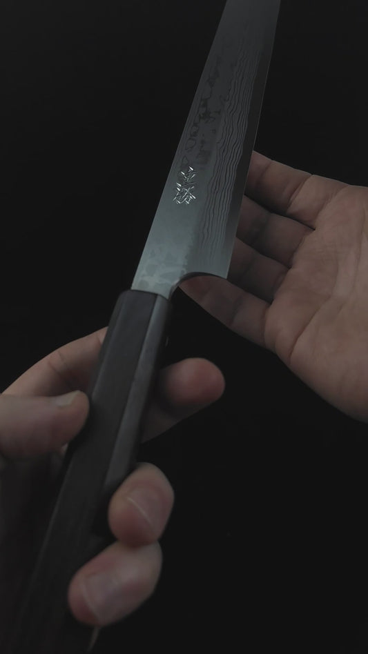 Hideo Kitaoka White2  Damascus Yanagiba Kiritsuke 270mm