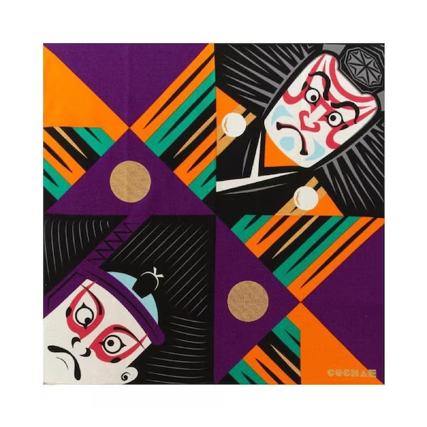 Furoshiki wrapping cloth-Fuku COCHAE | Kabuki Black 480mmx480mm